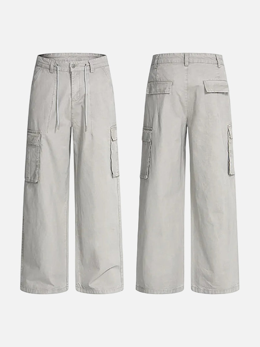 Baggy Wide-Leg Cargo Pants