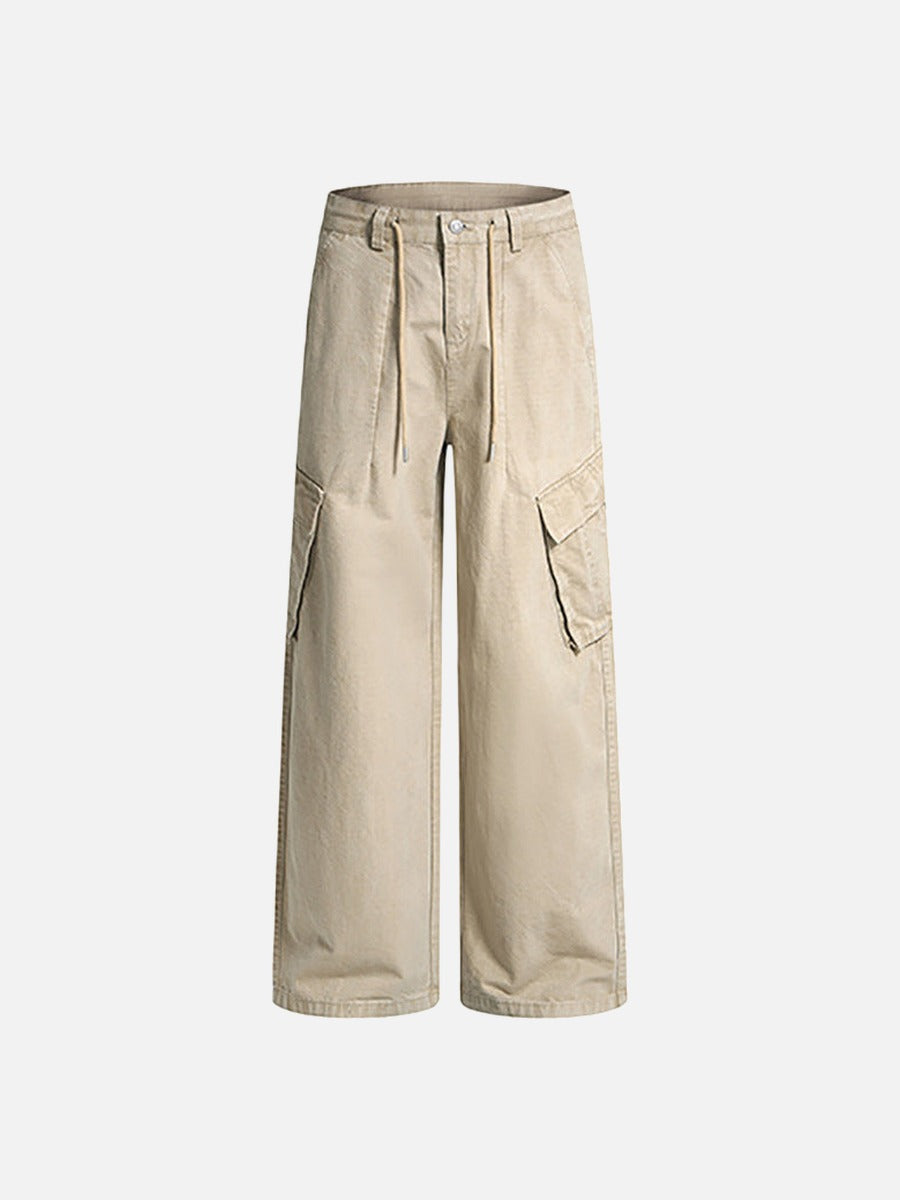 Baggy Wide-Leg Cargo Pants