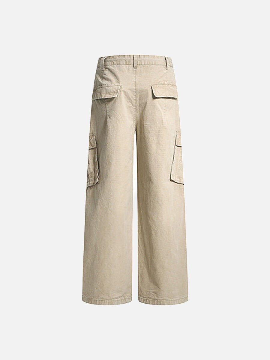 Baggy Wide-Leg Cargo Pants