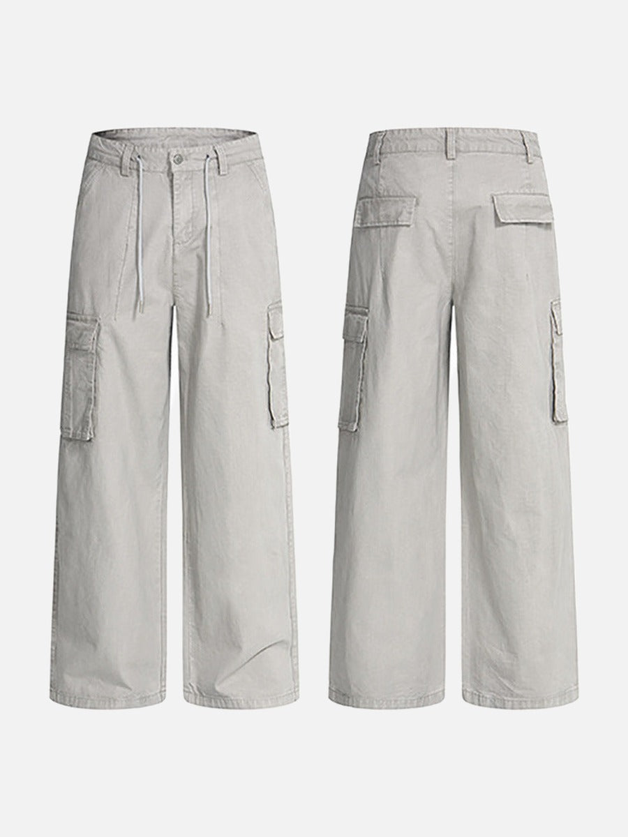 Baggy Wide-Leg Cargo Pants