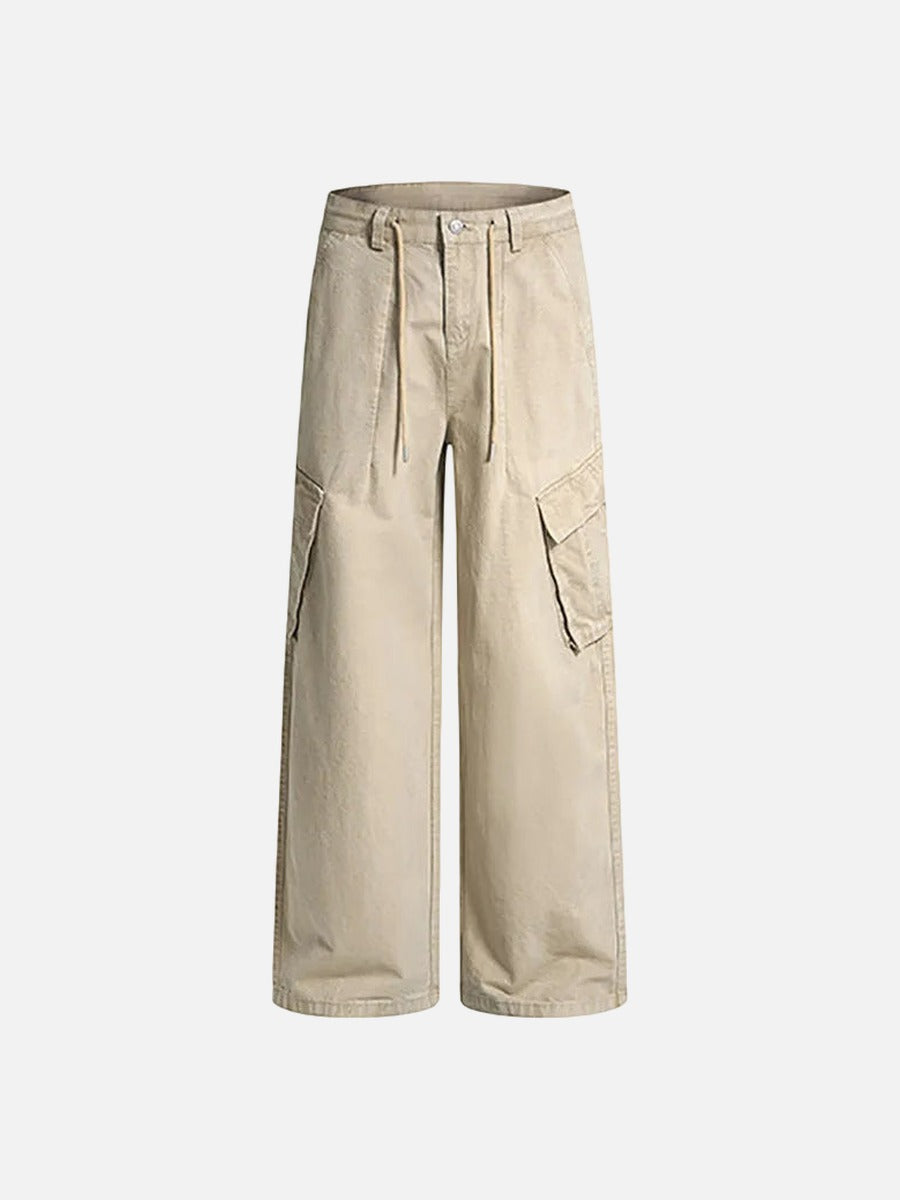 Pantalones cargo anchos de pernera ancha