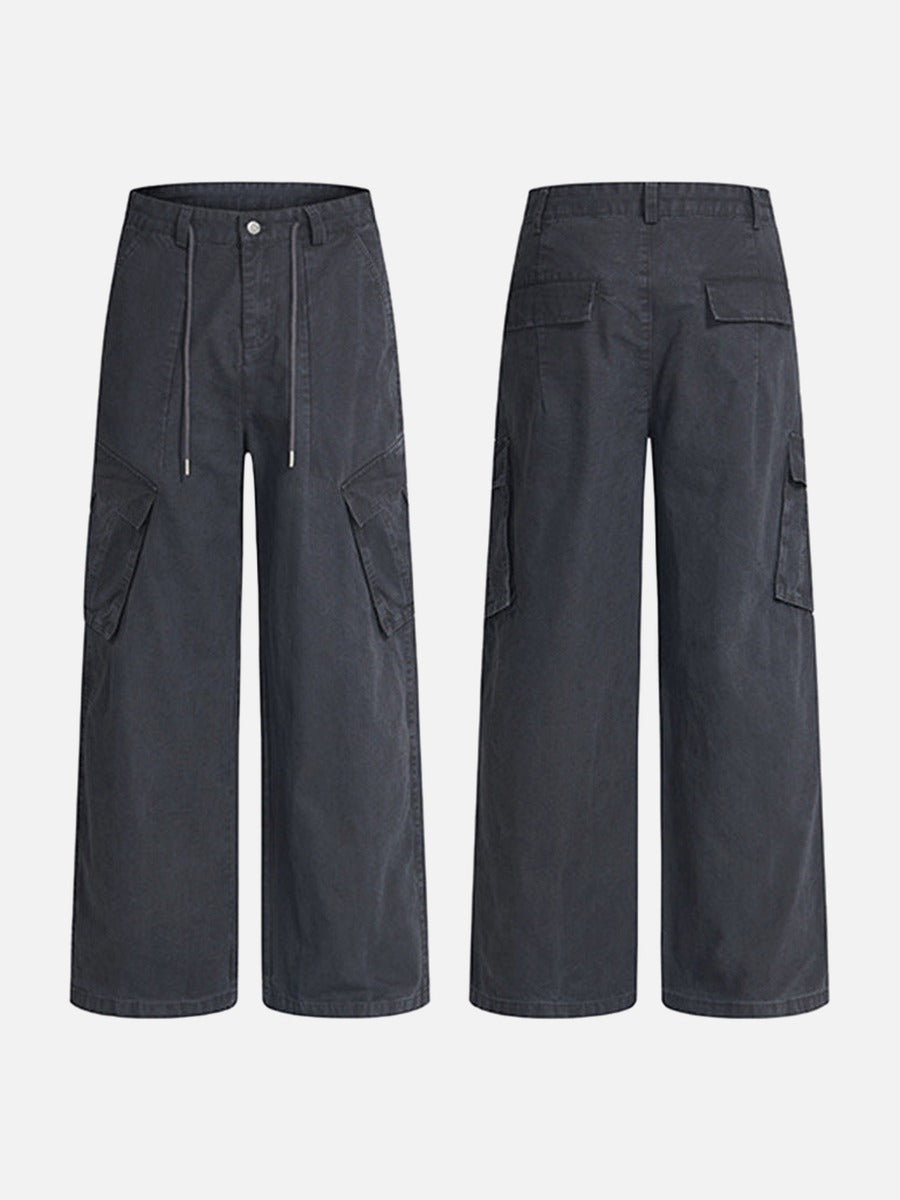 Baggy Wide-Leg Cargo Pants