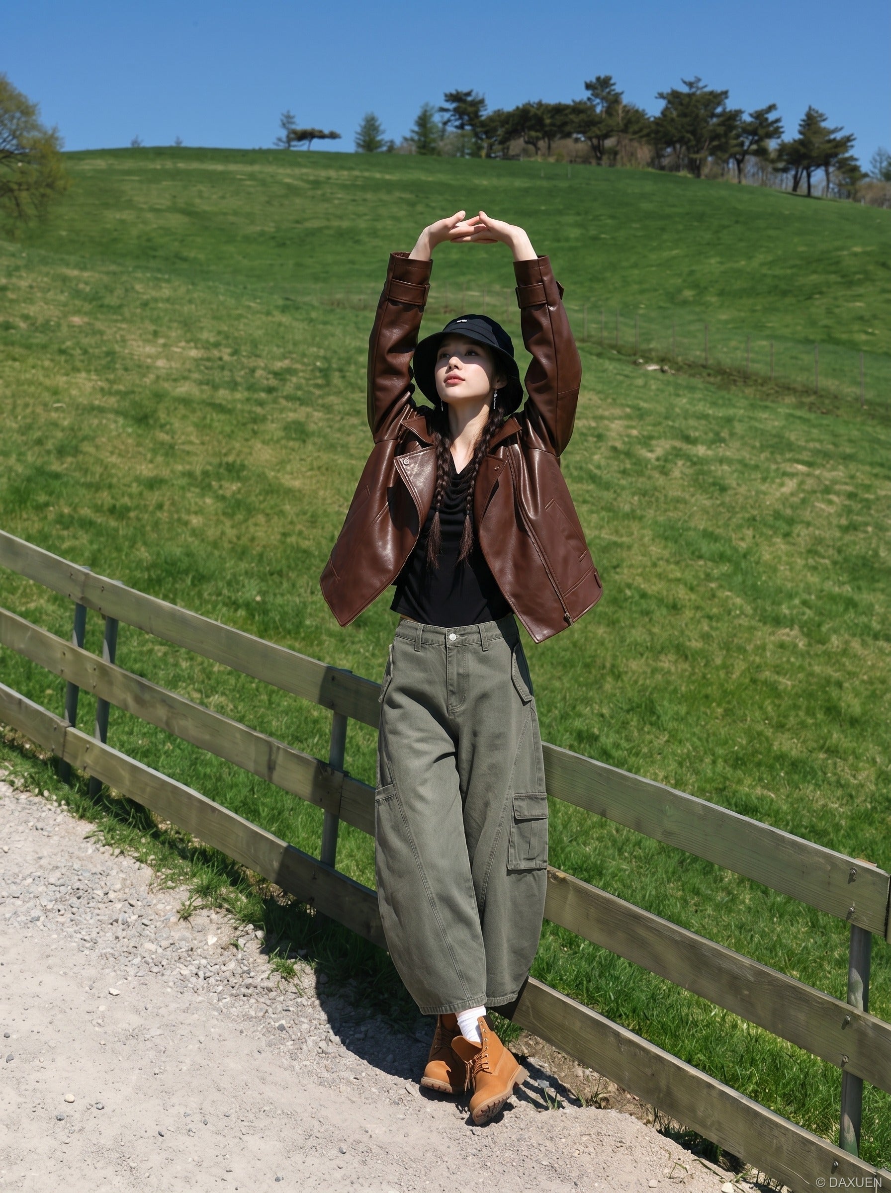 Balloon-Leg Cargo Pants - Wide-Leg