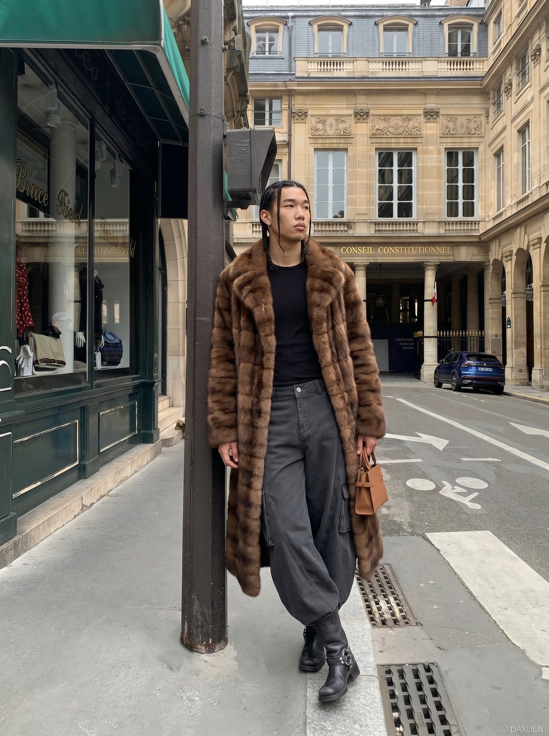 Balloon-Leg Cargo Pants - Wide-Leg