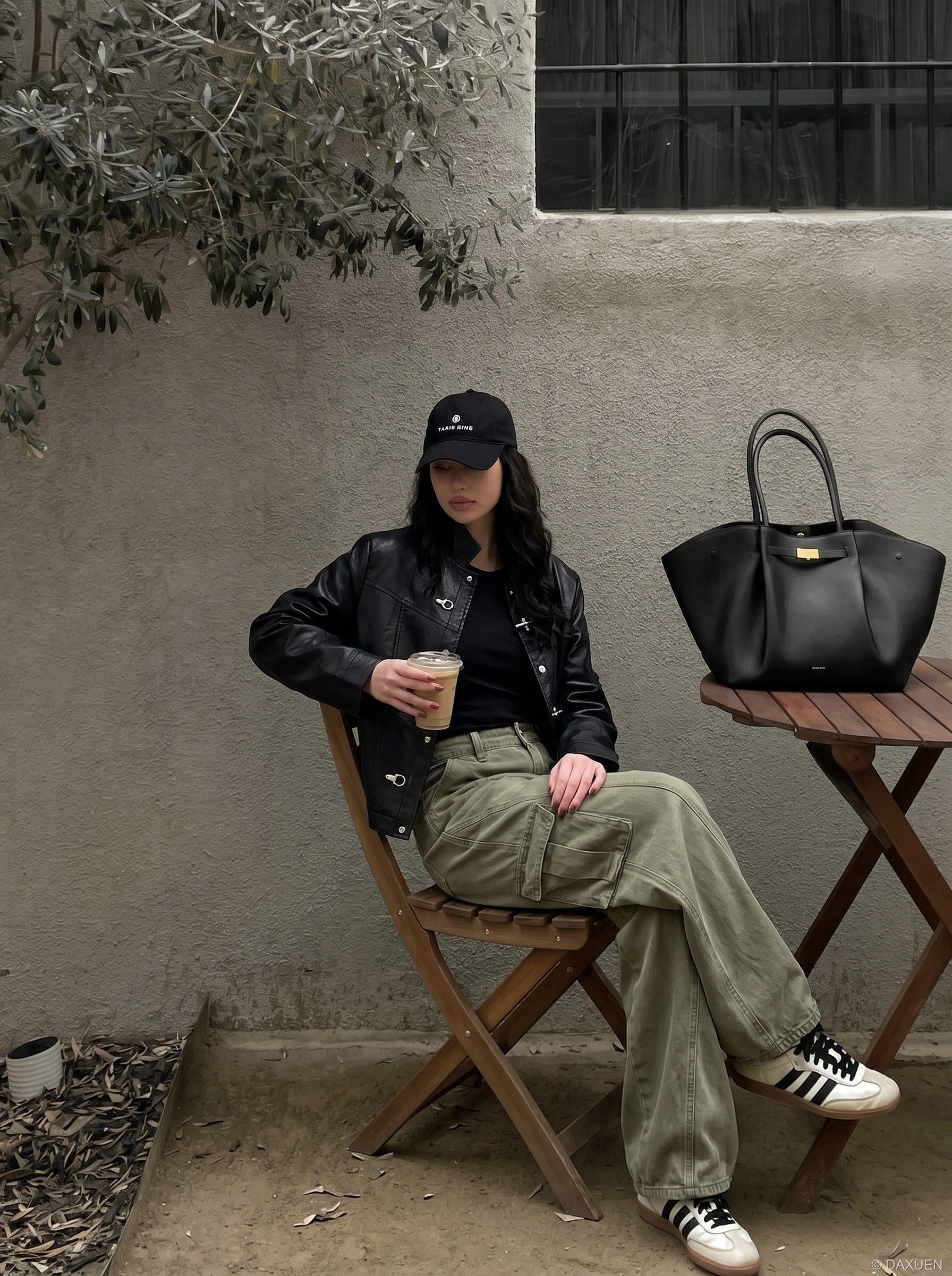 Balloon-Leg Cargo Pants - Wide-Leg