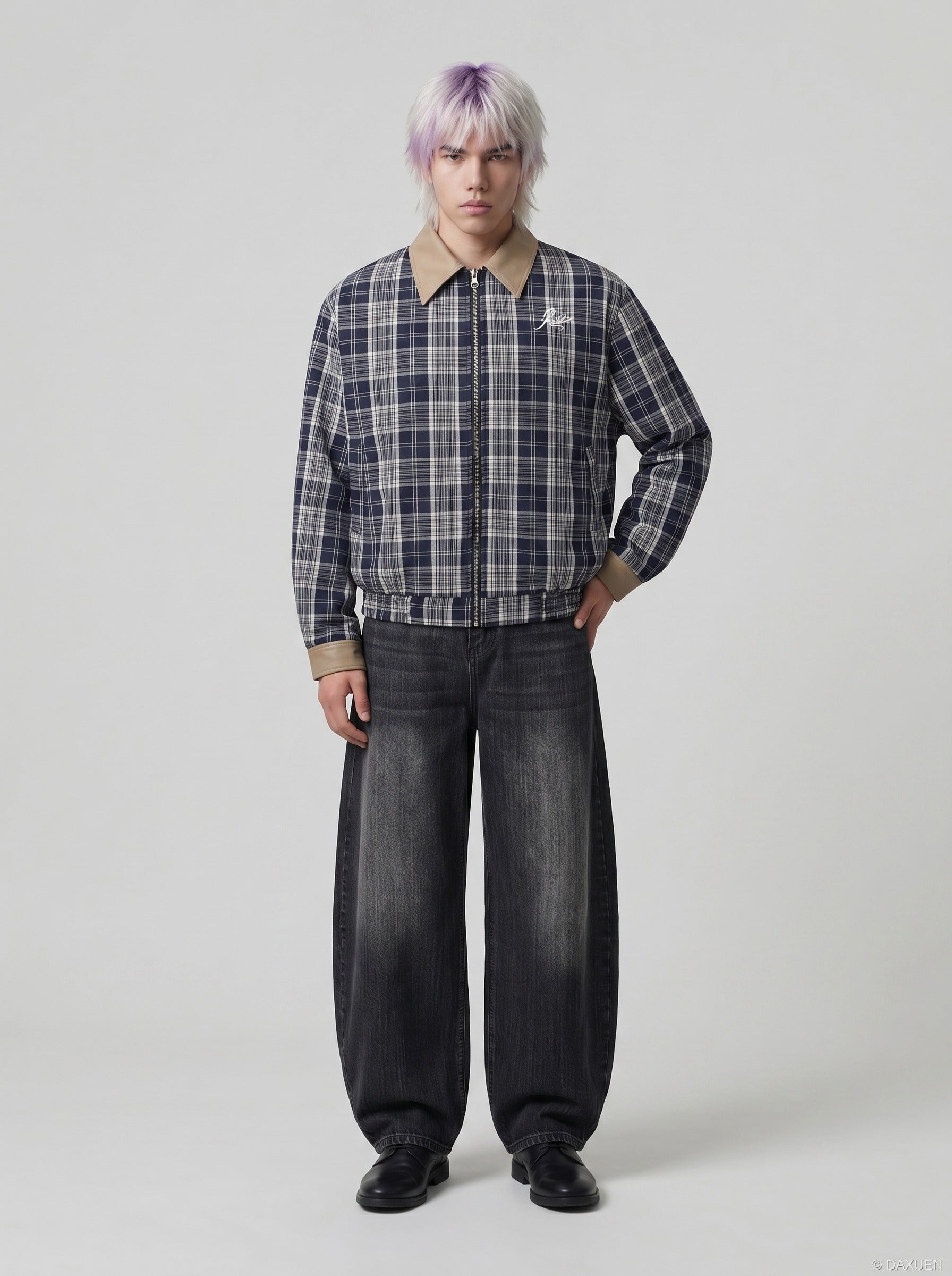 Balloon Leg Vintage Wash Jeans