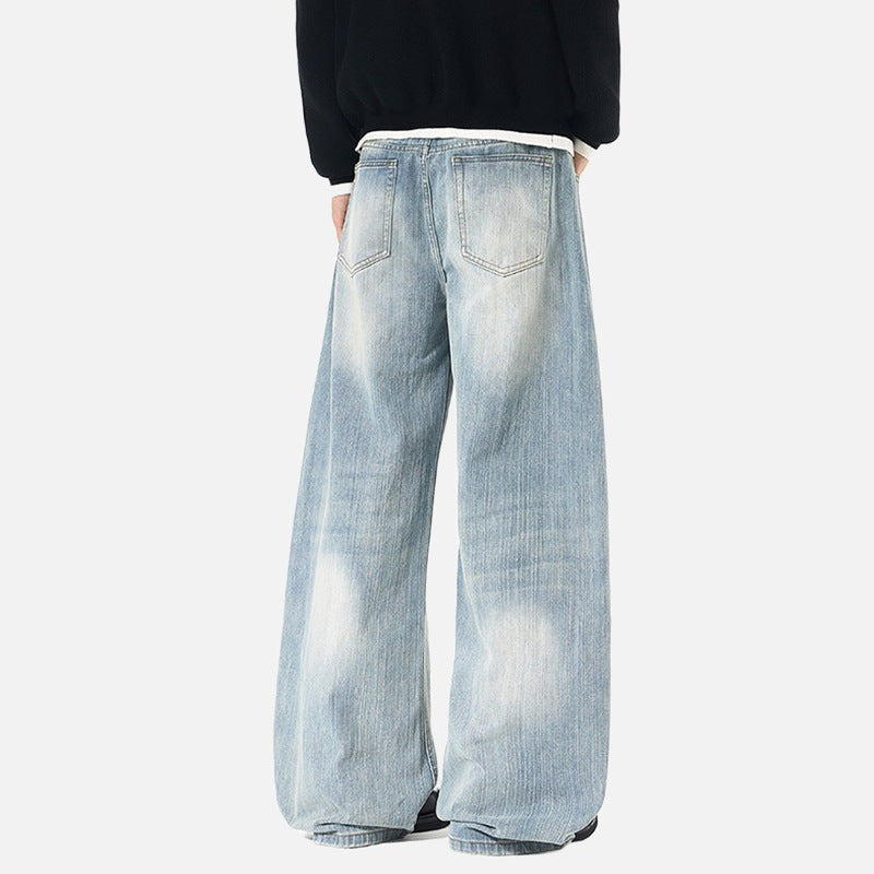 Balloon Leg Vintage Wash Jeans