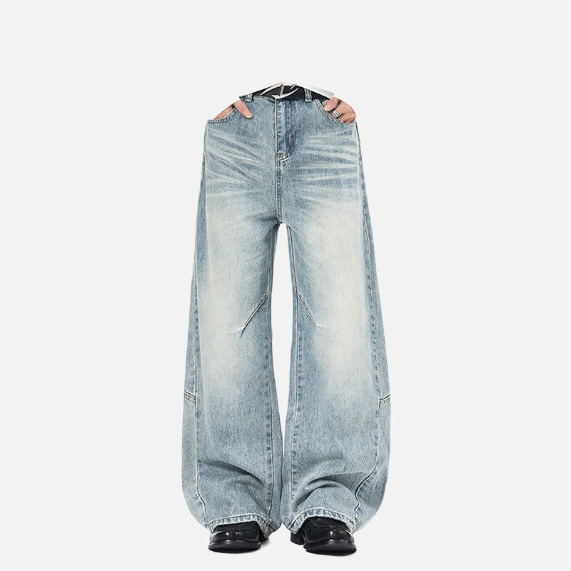 Balloon Wide-Leg Denim Jeans