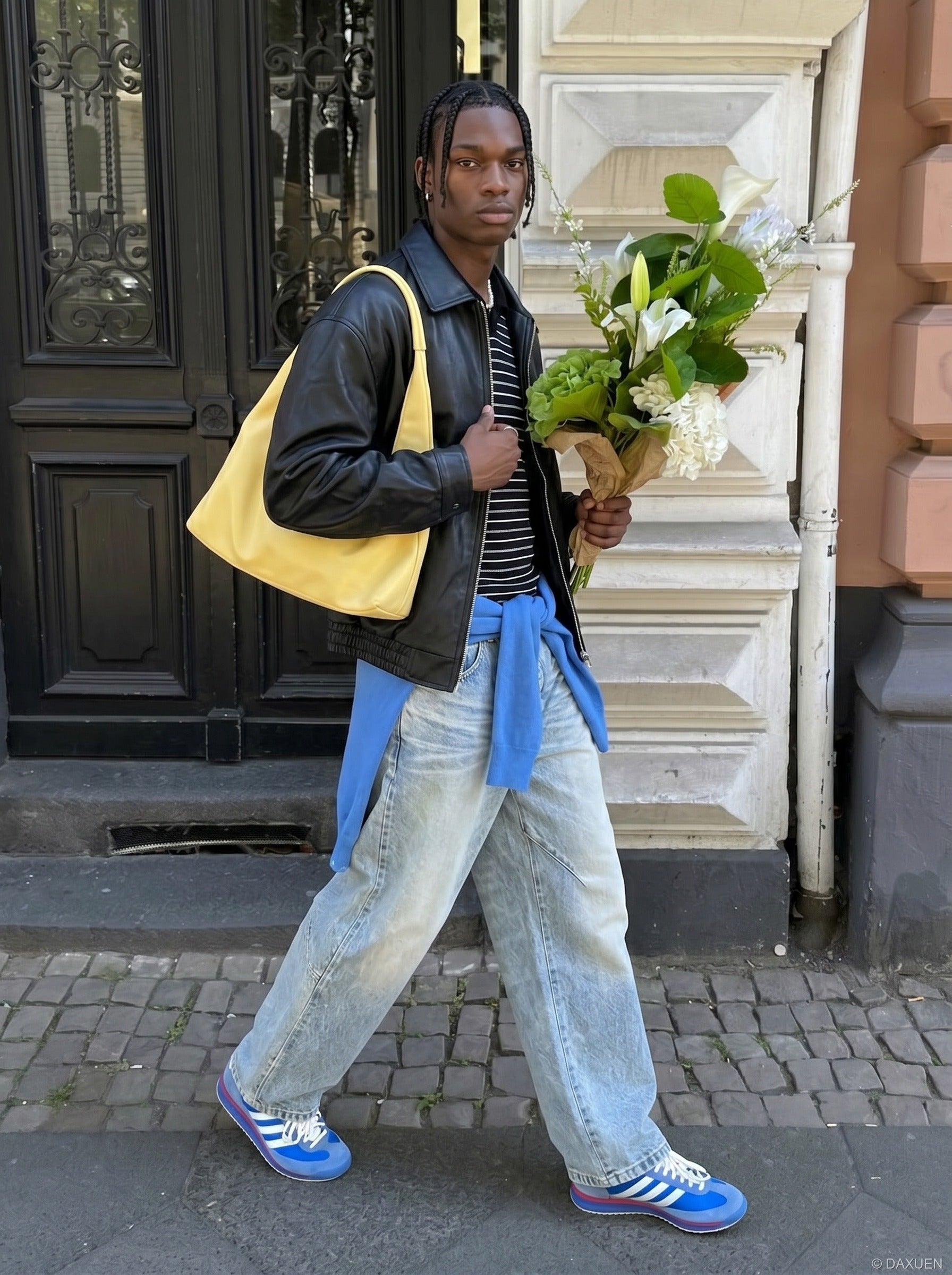 Balloon Wide-Leg Denim Jeans