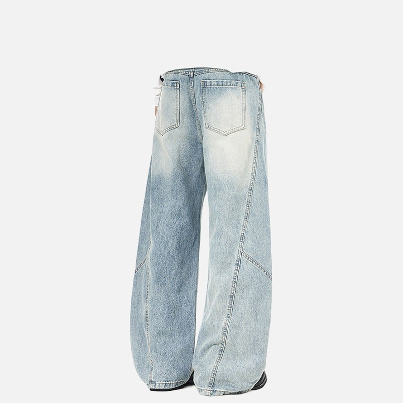 Balloon Wide-Leg Denim Jeans