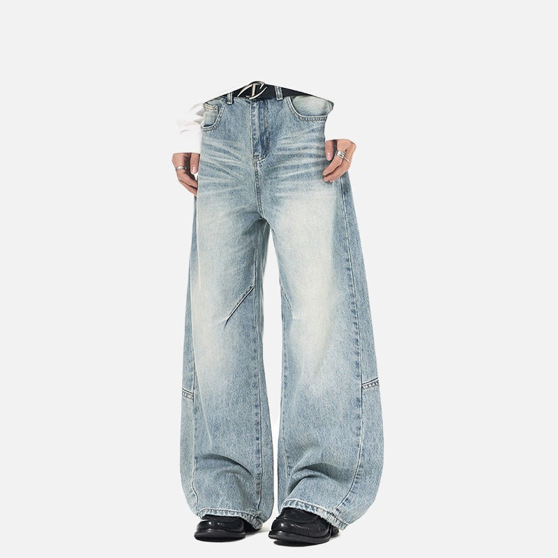 Balloon Wide-Leg Denim Jeans