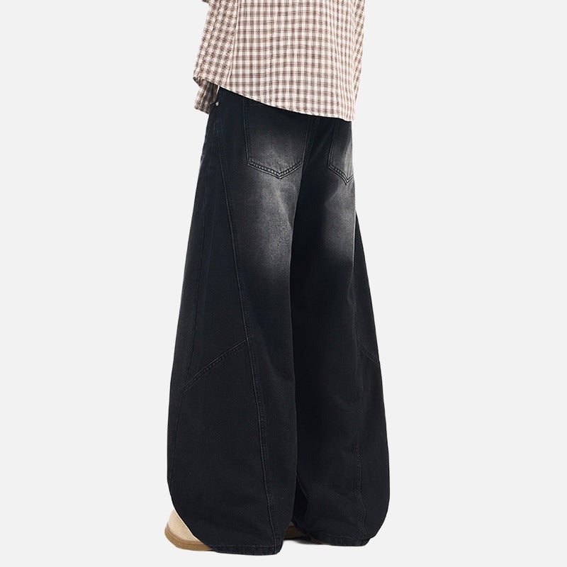 Balloon Wide-Leg Denim Jeans