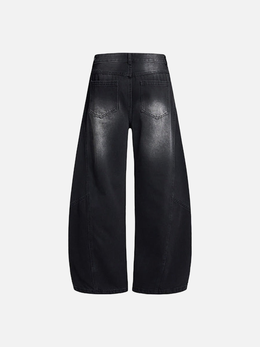 Balloon Wide-Leg Denim Jeans