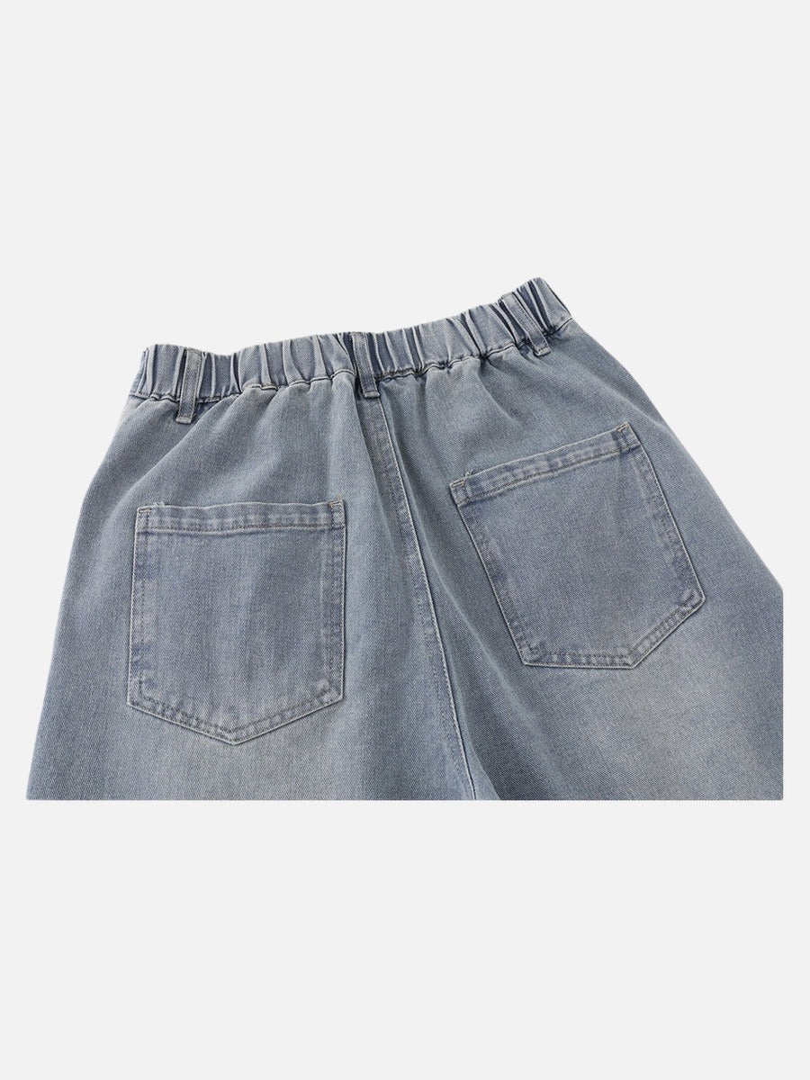 Be Nola Embroidered Denim Jort