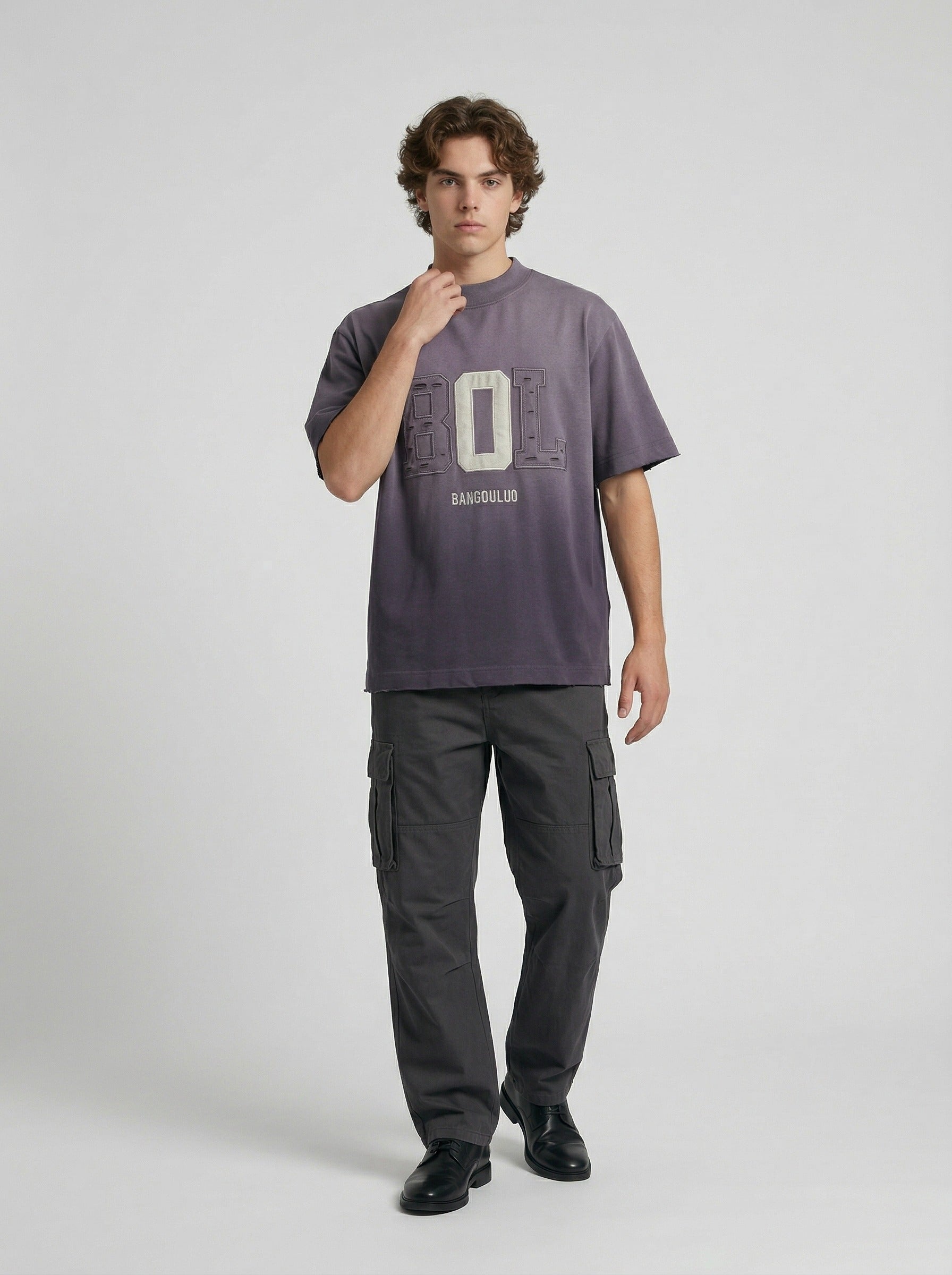 Camiseta Gráfica con Degradado Llamativo