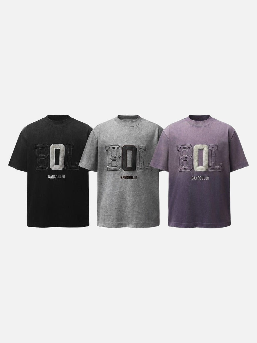 Camiseta Gráfica con Degradado Llamativo