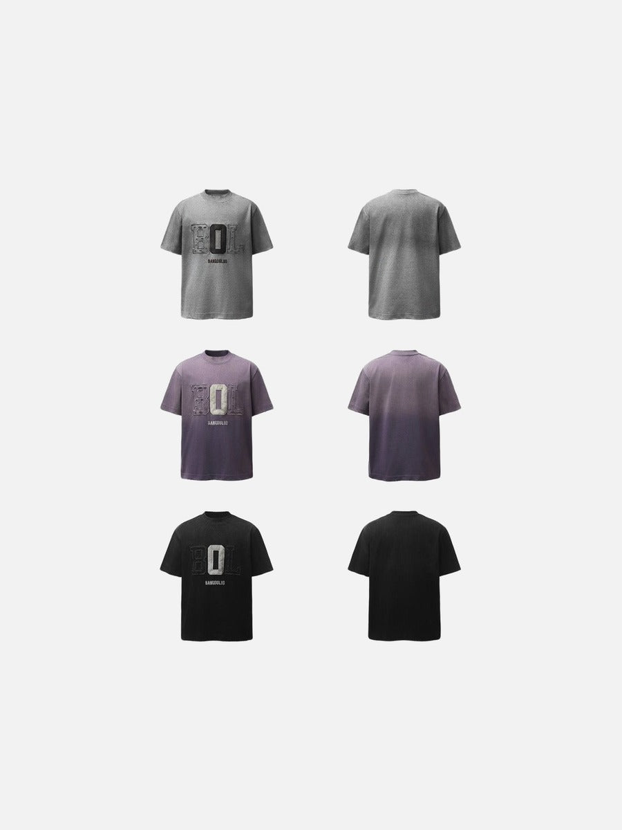 Camiseta Gráfica con Degradado Llamativo