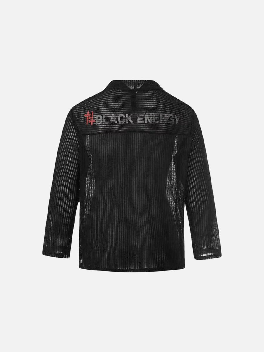 Bold Graphic Long-Sleeved Top
