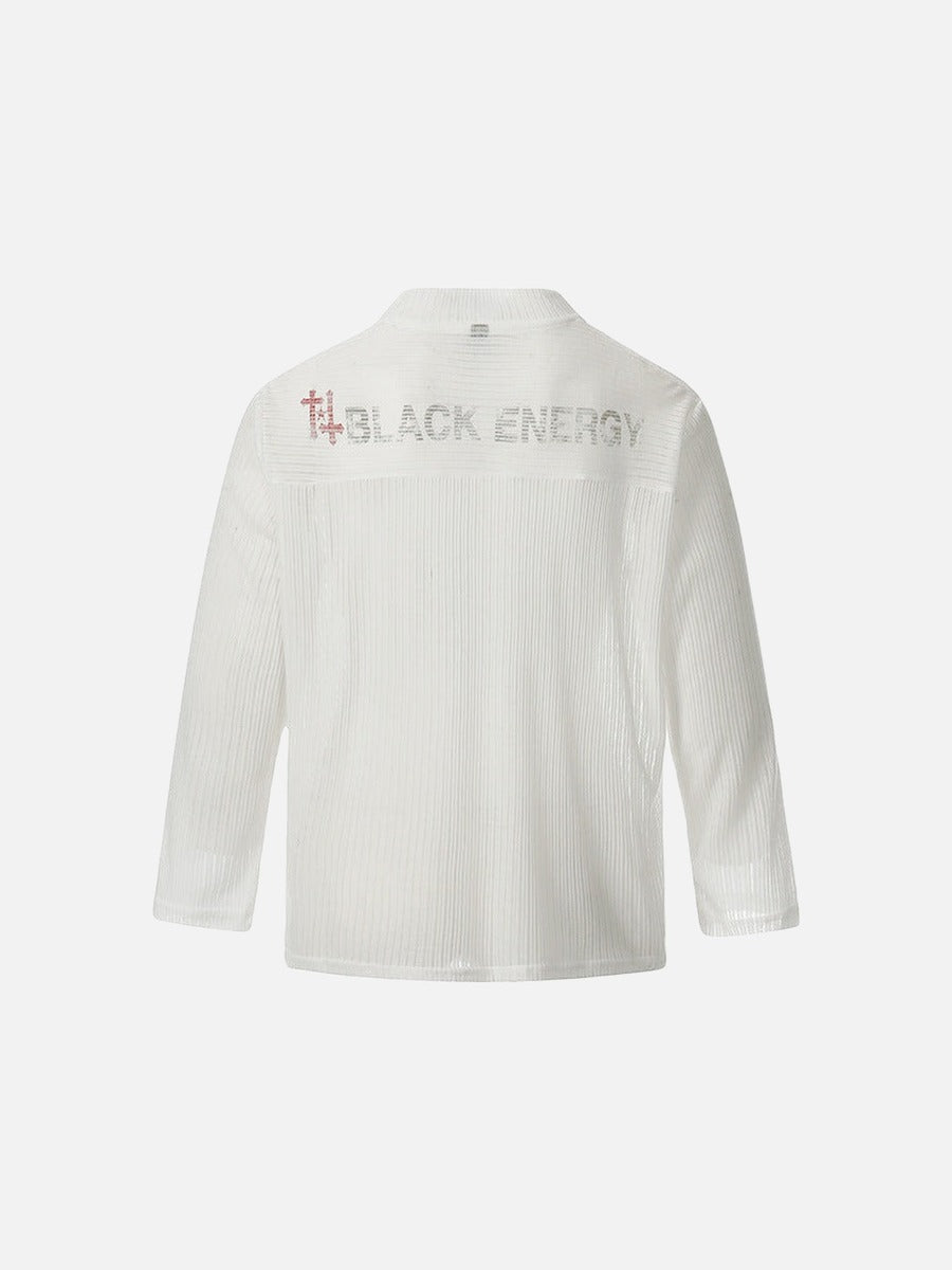 Bold Graphic Long-Sleeved Top