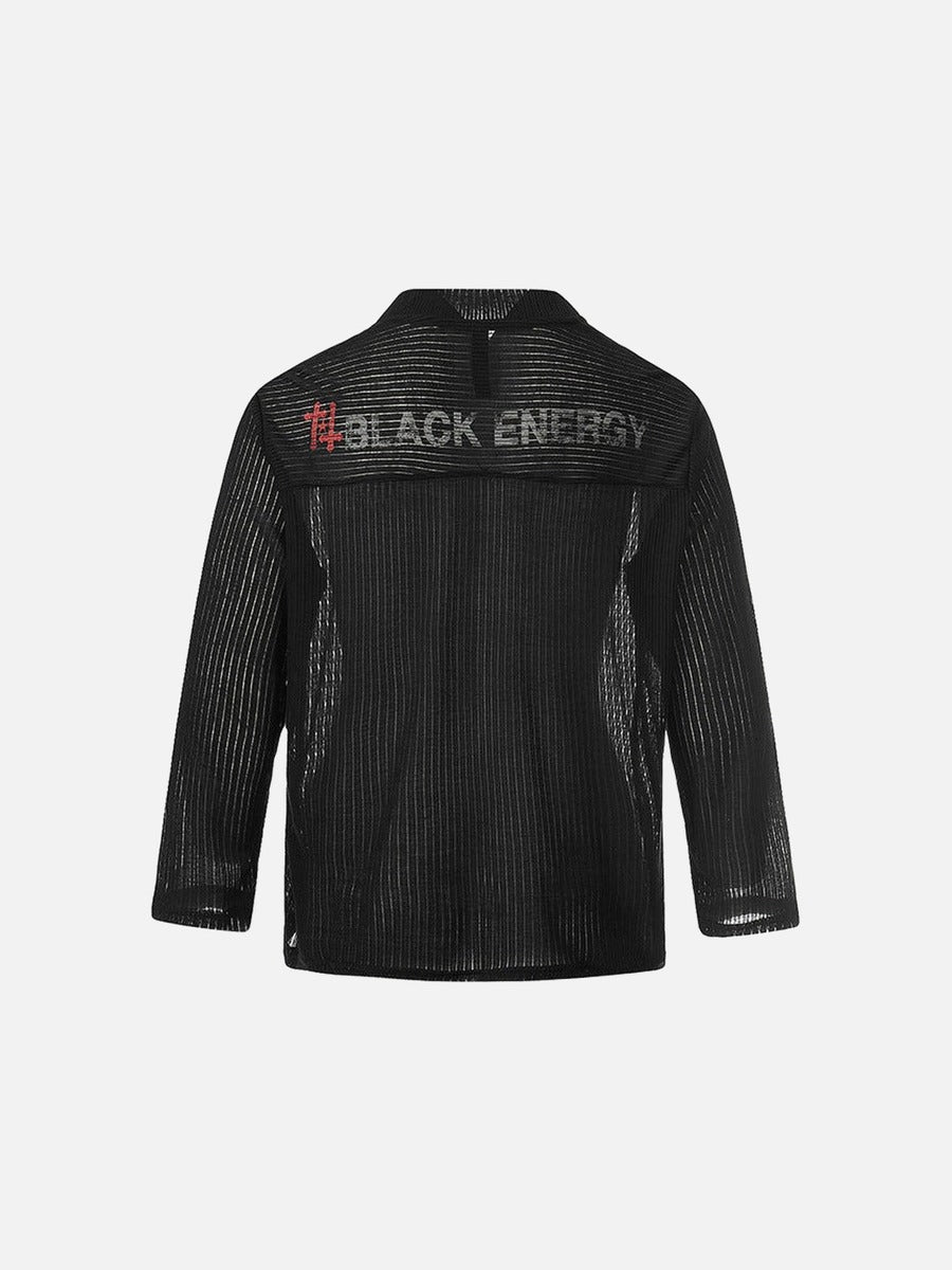 Bold Graphic Long-Sleeved Top