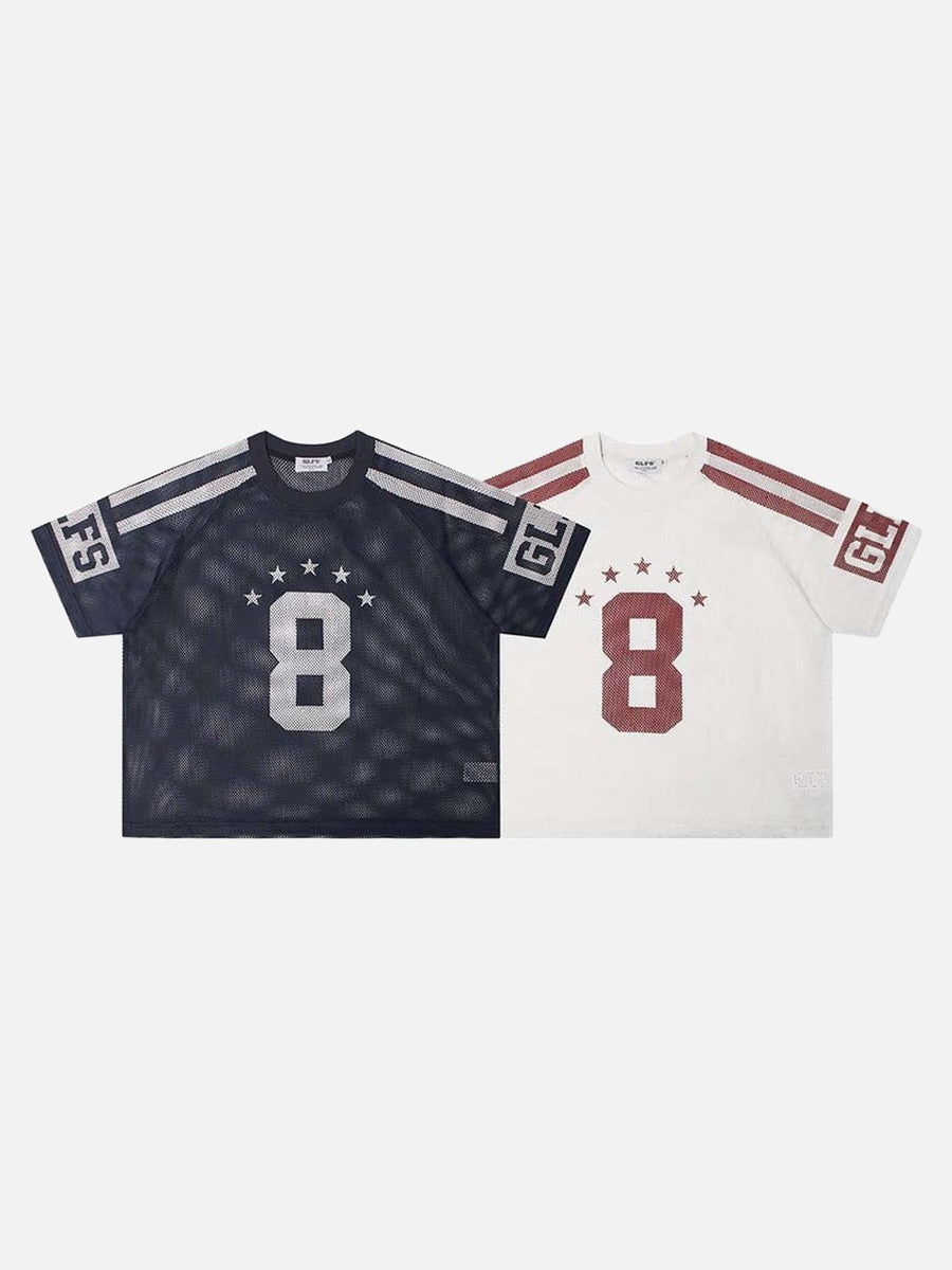 Camiseta de malla Bold Number 8