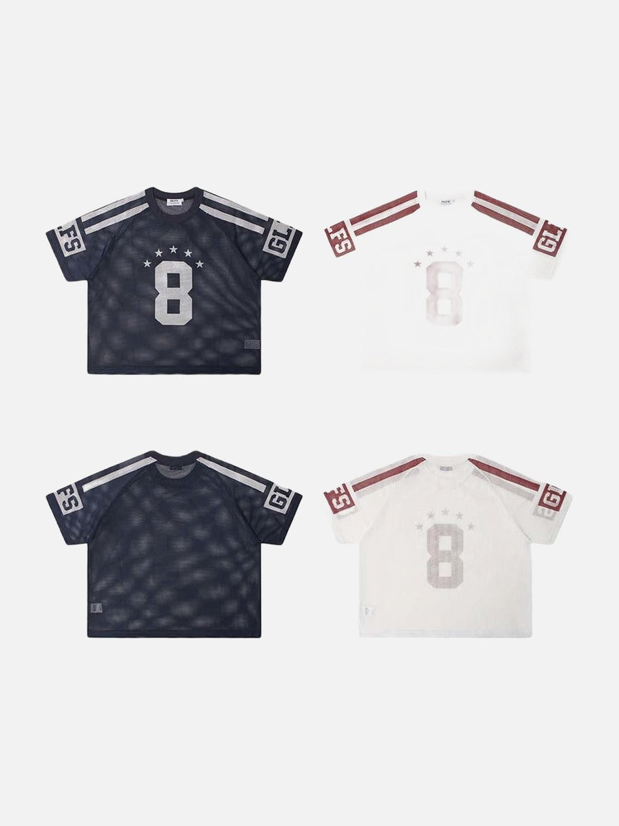 Camiseta de malla Bold Number 8