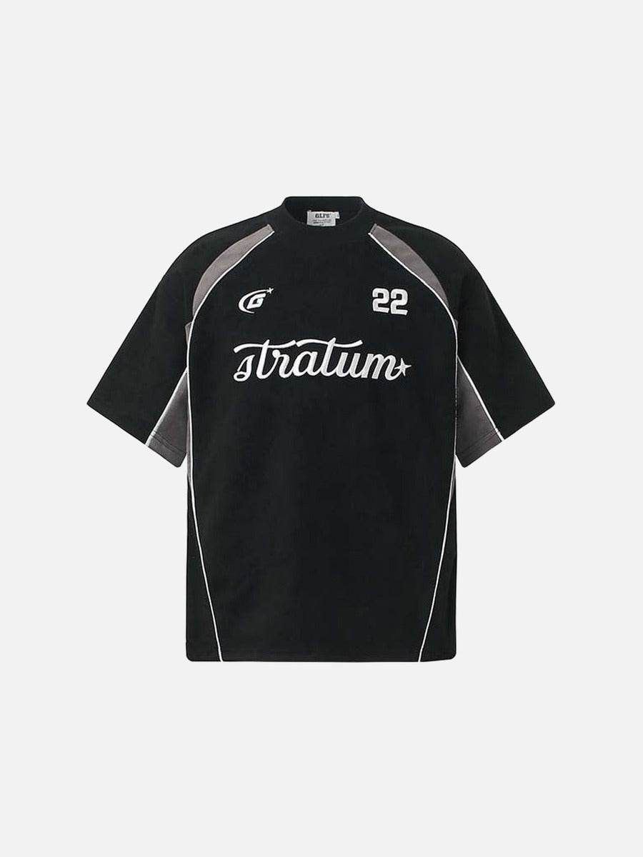 Camiseta bordada Bold Stratum