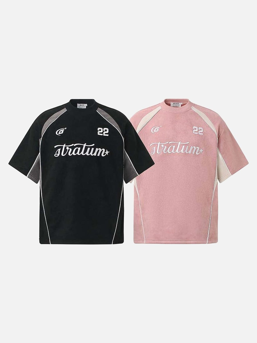 Camiseta bordada Bold Stratum