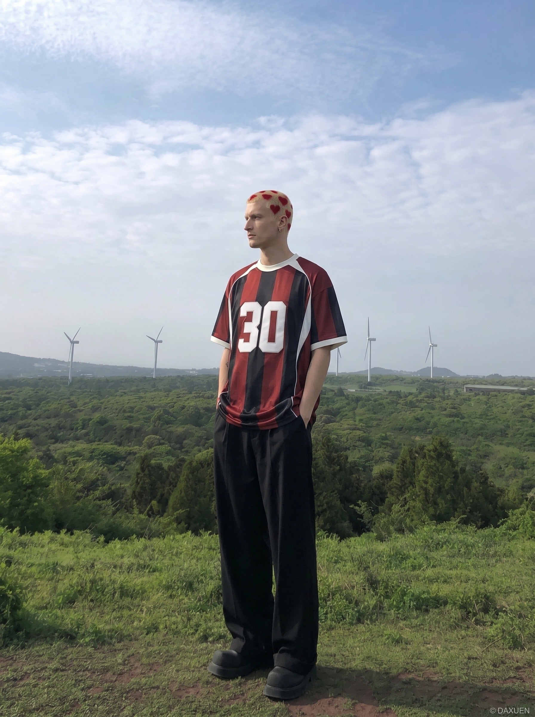 Bold Striped Oversized Tee