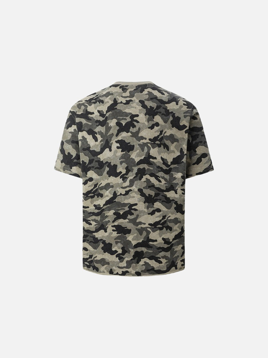 Camiseta estampada de camuflaje