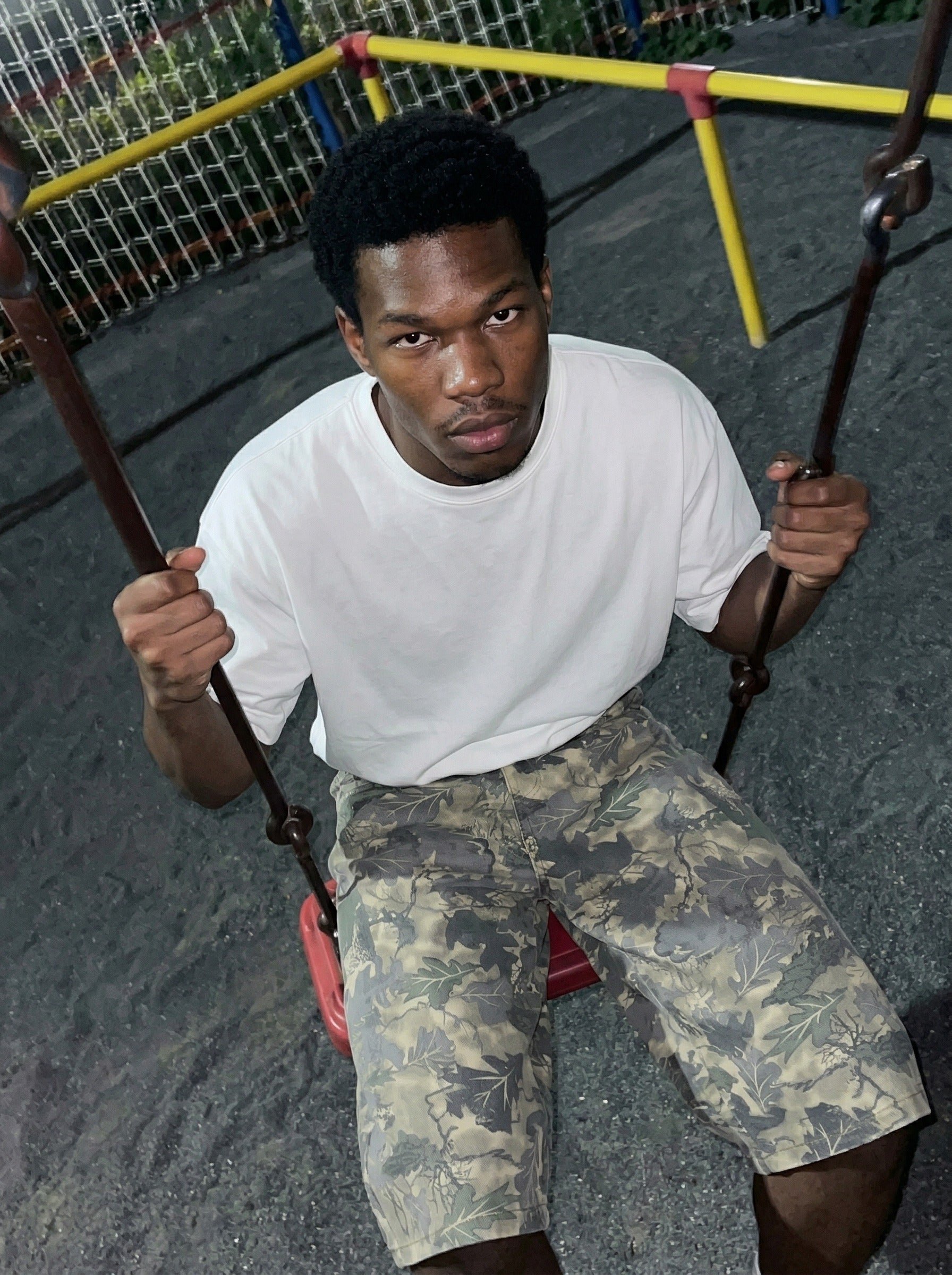 Camouflage Wide-Leg Shorts - Streetwear