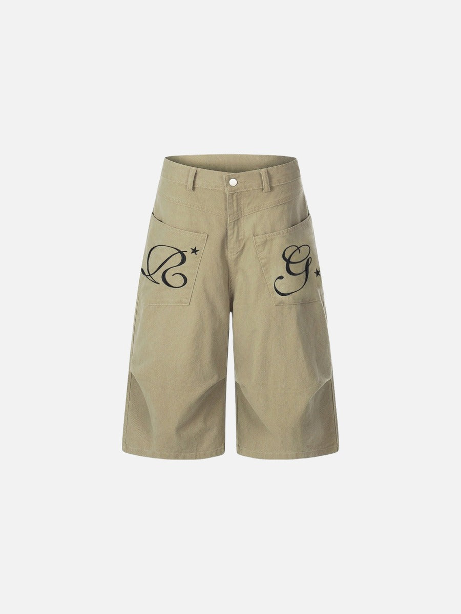 Pantalones cargo cropped de pernera ancha
