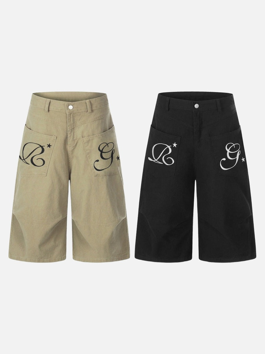 Pantalones cargo cropped de pernera ancha