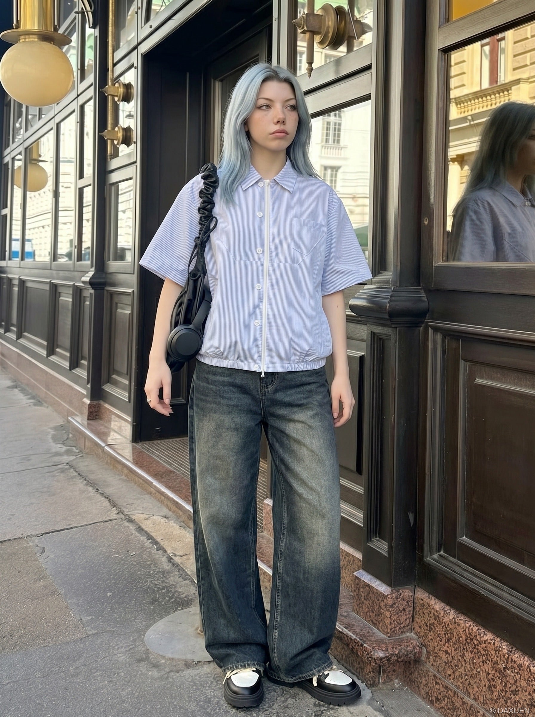 Camisa de manga corta Chill Stripe