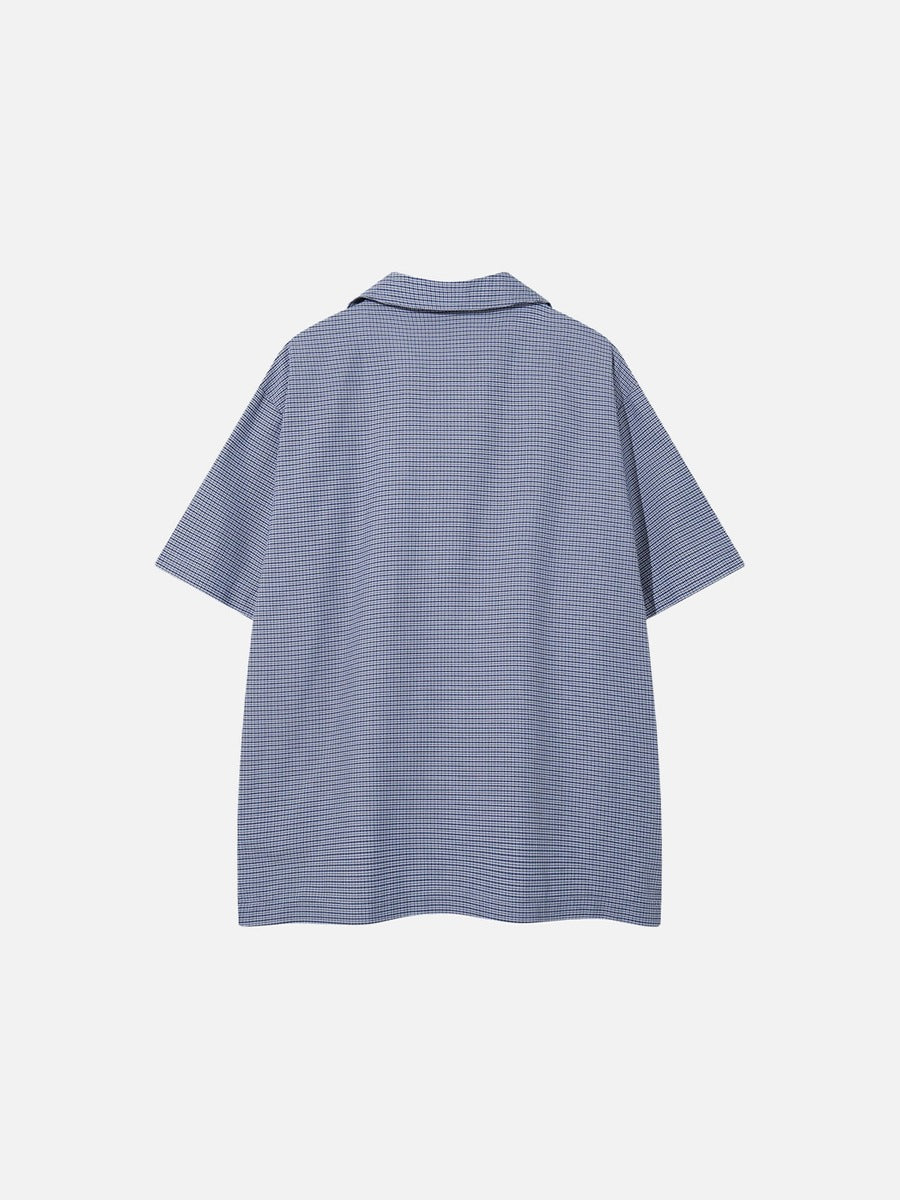 Camisa con cuello de pico bordada Chill