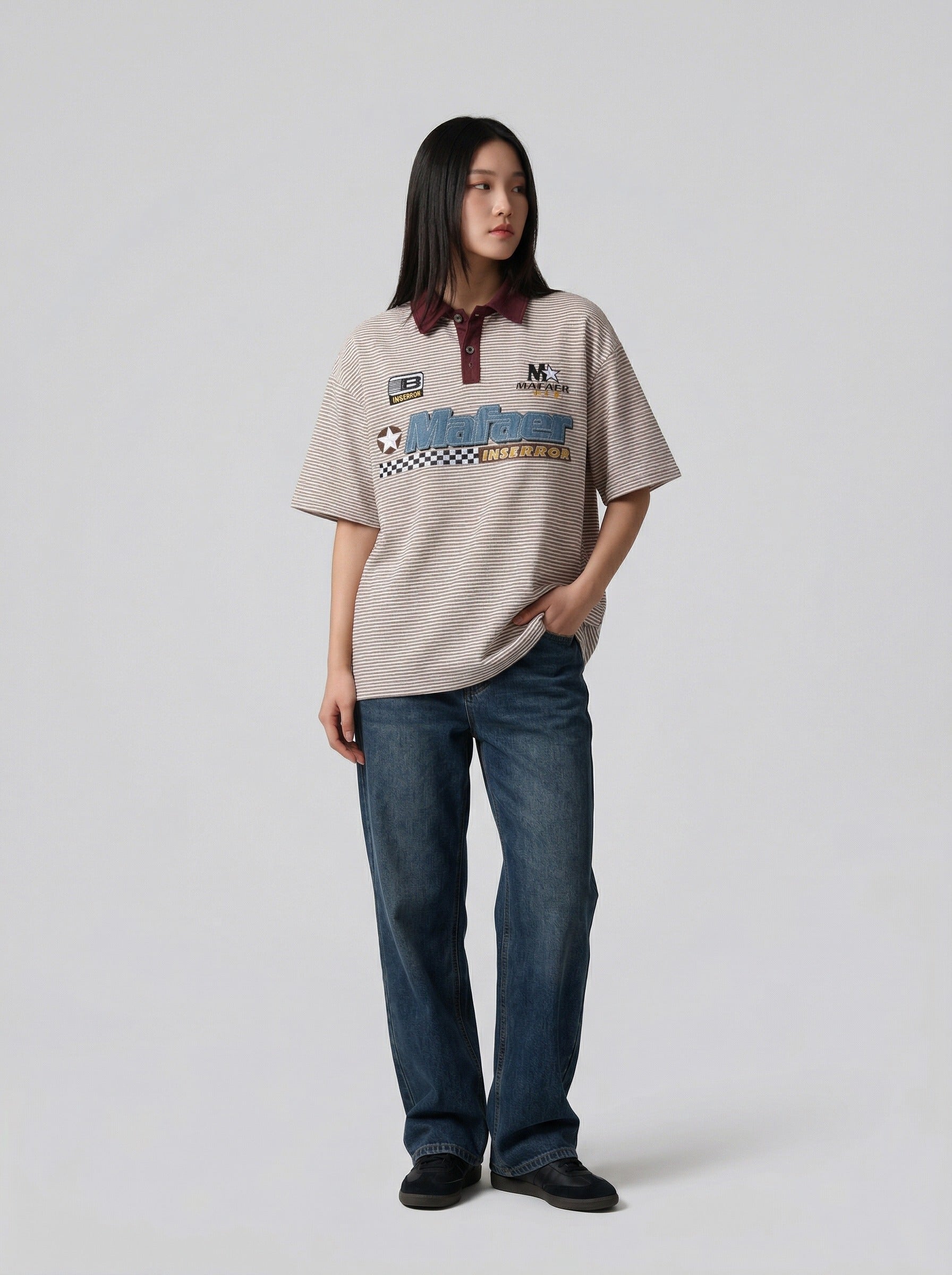 Polo a rayas "Chill Vibe"