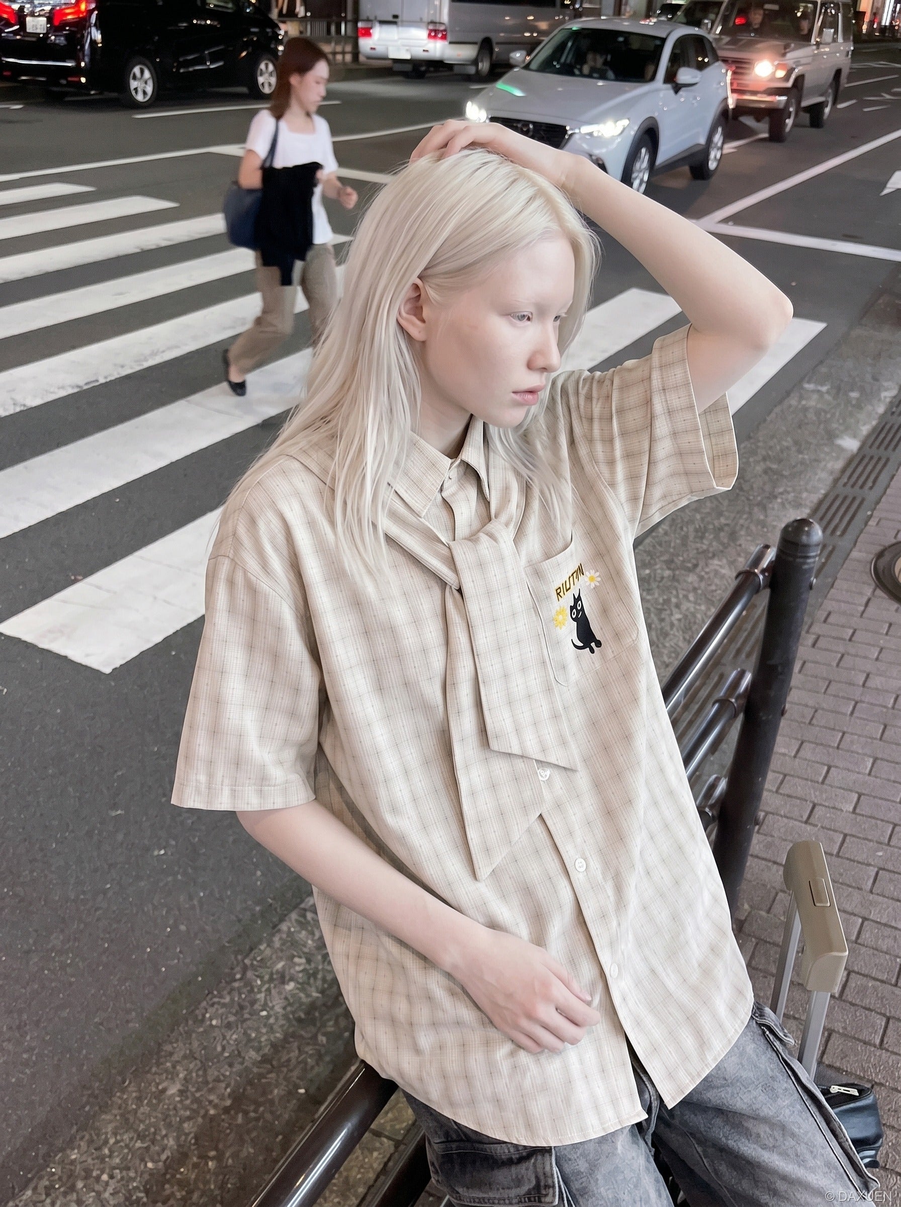 Chill Vibes Plaid Short-Sleeved Shirt