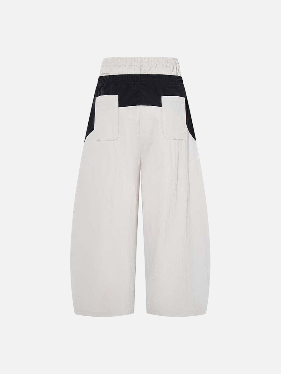 Pantalones de chándal de pierna ancha con bloques de color