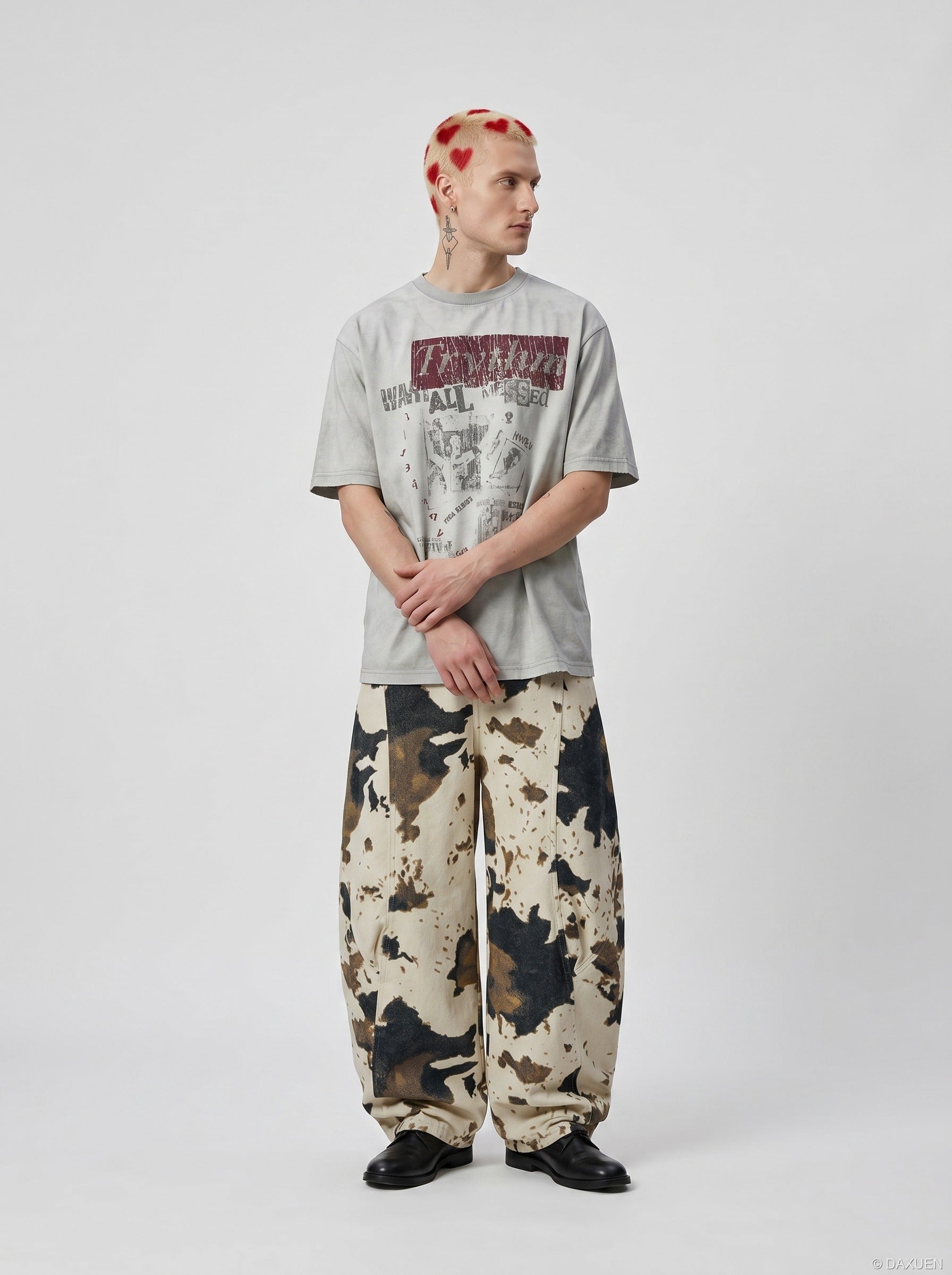 Distressed Graphic Tee - Tee
