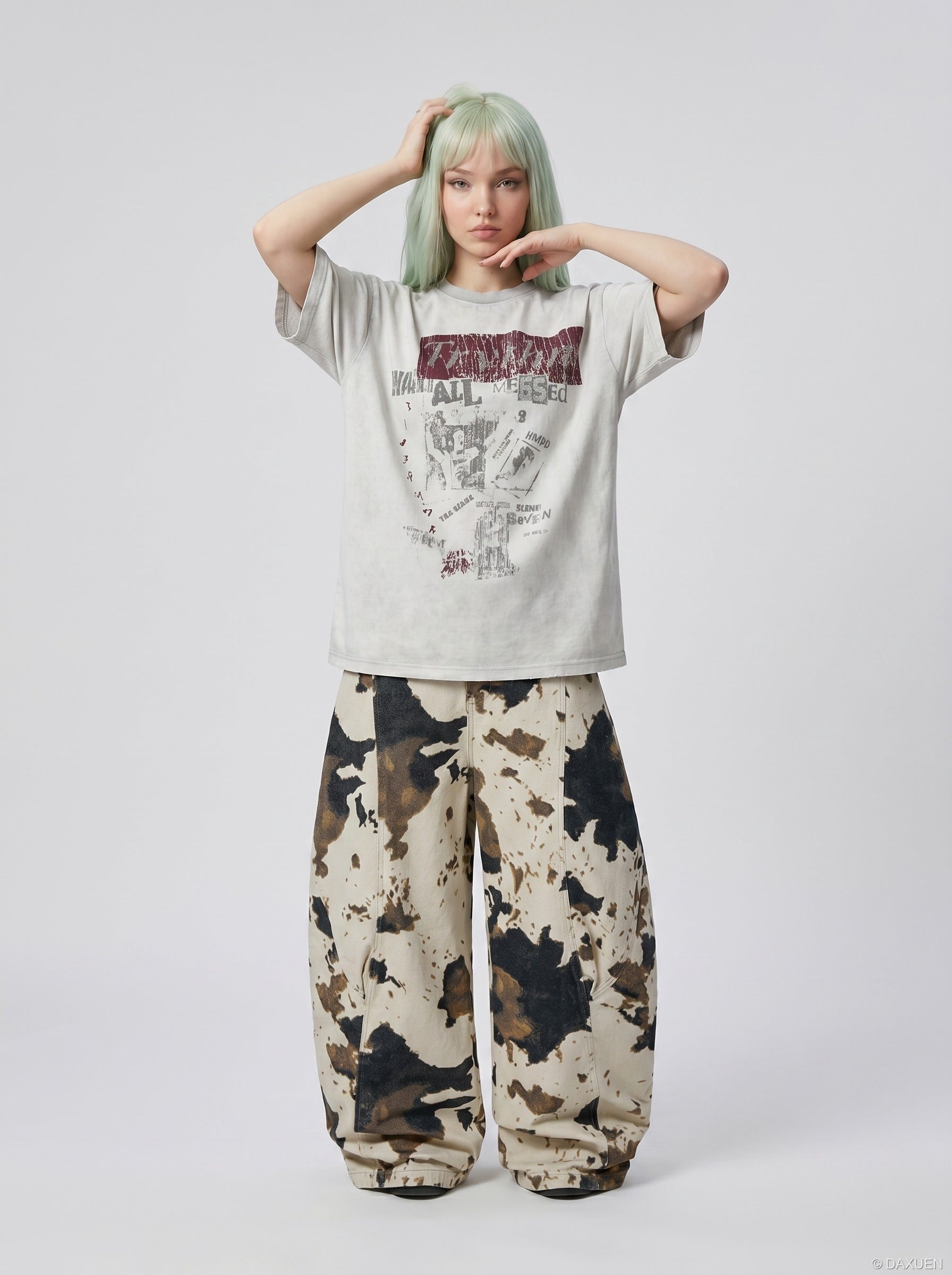 Distressed Graphic Tee - Tee