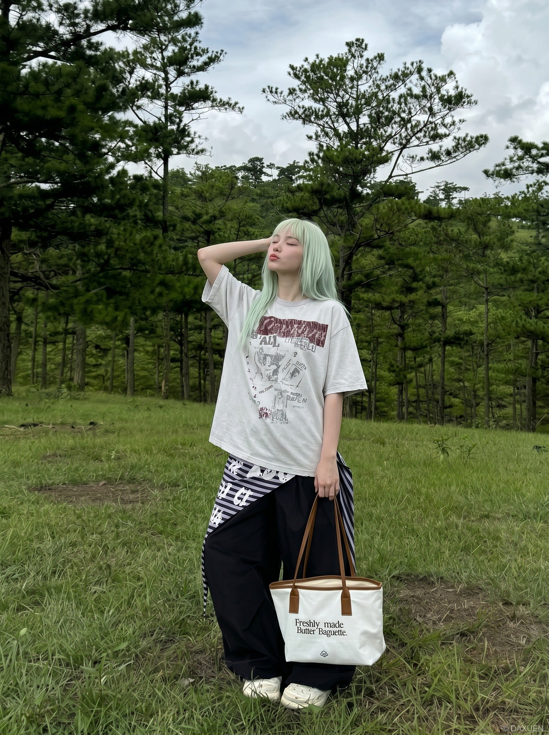 Distressed Graphic Tee - Tee