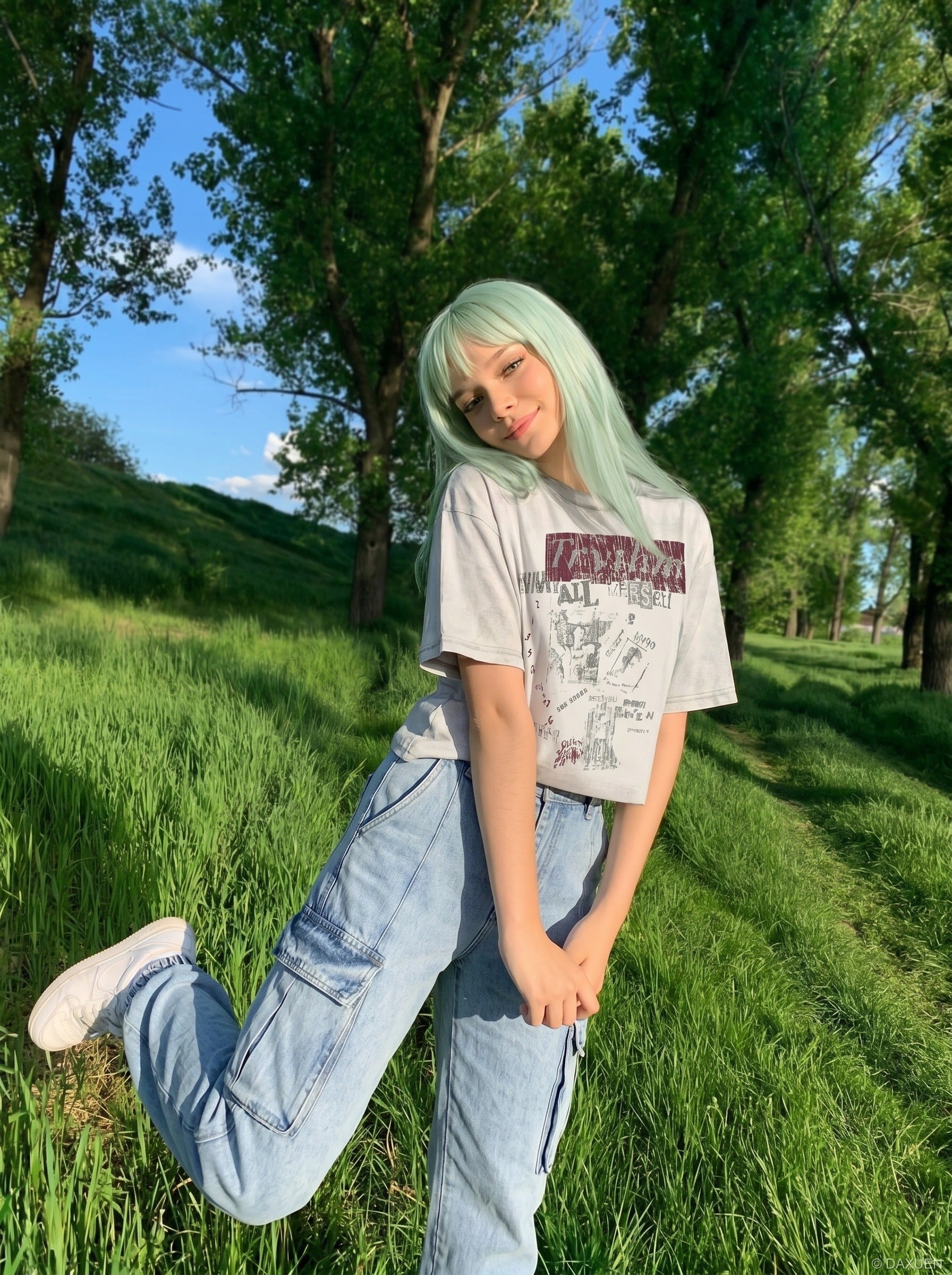 Distressed Graphic Tee - Tee