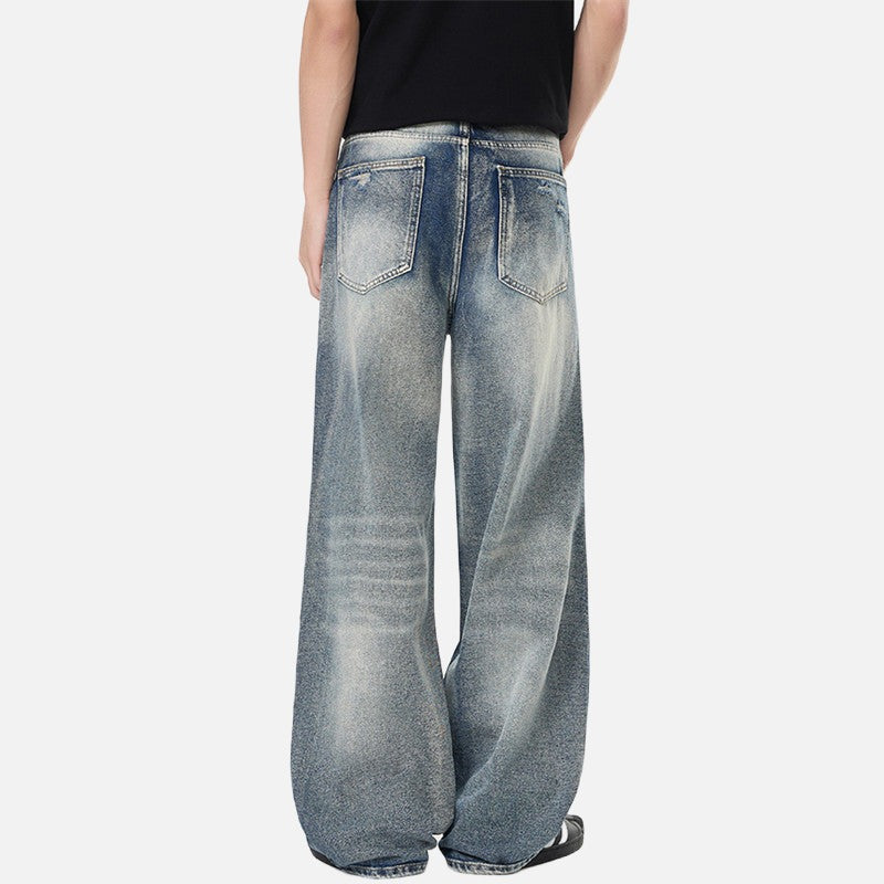 Vaqueros anchos desgastados - Casual