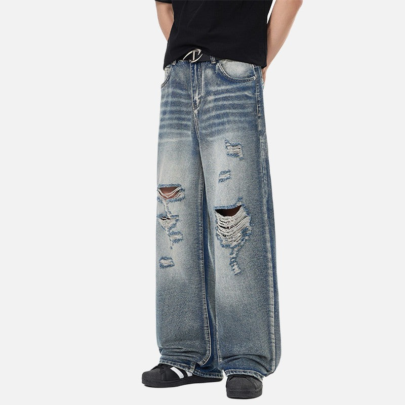 Vaqueros anchos desgastados - Casual