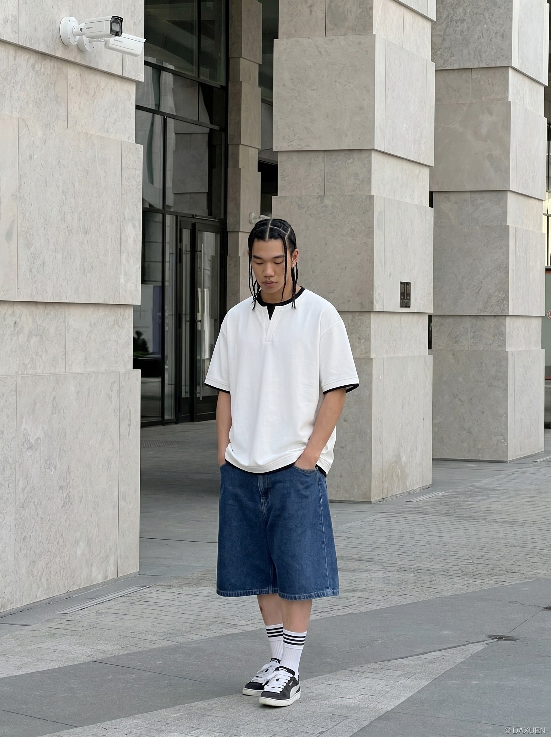 Double-layer Crewneck Tee