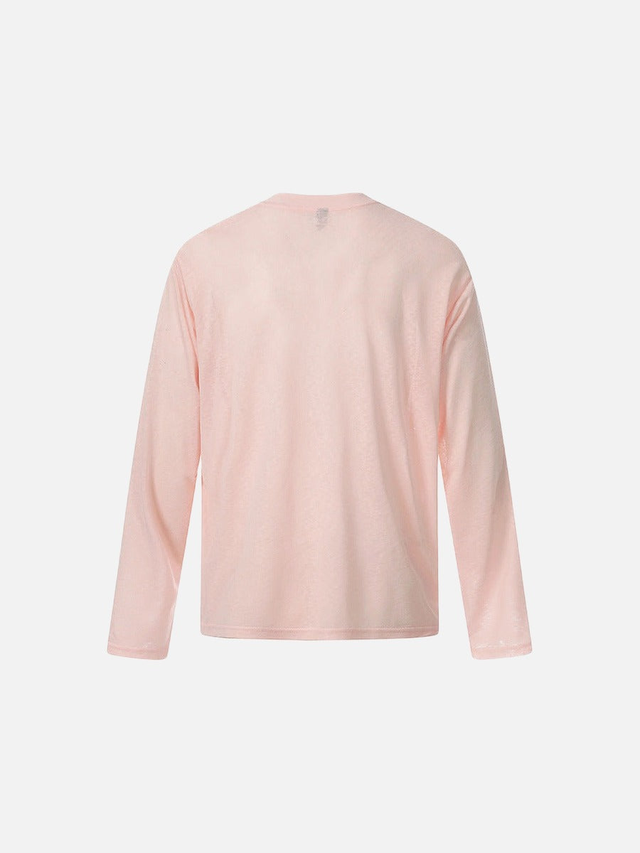 Camiseta de manga larga con gráfico floral