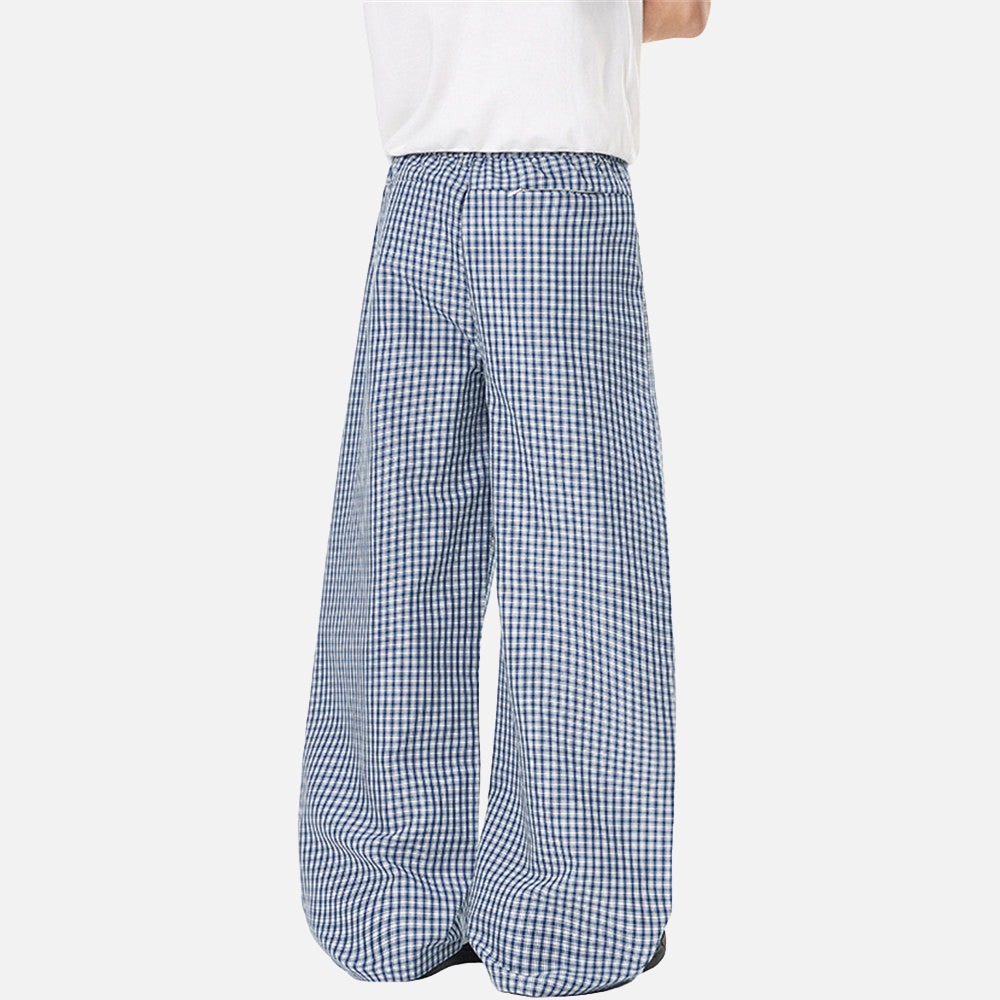 Pantalones Anchos Gingham