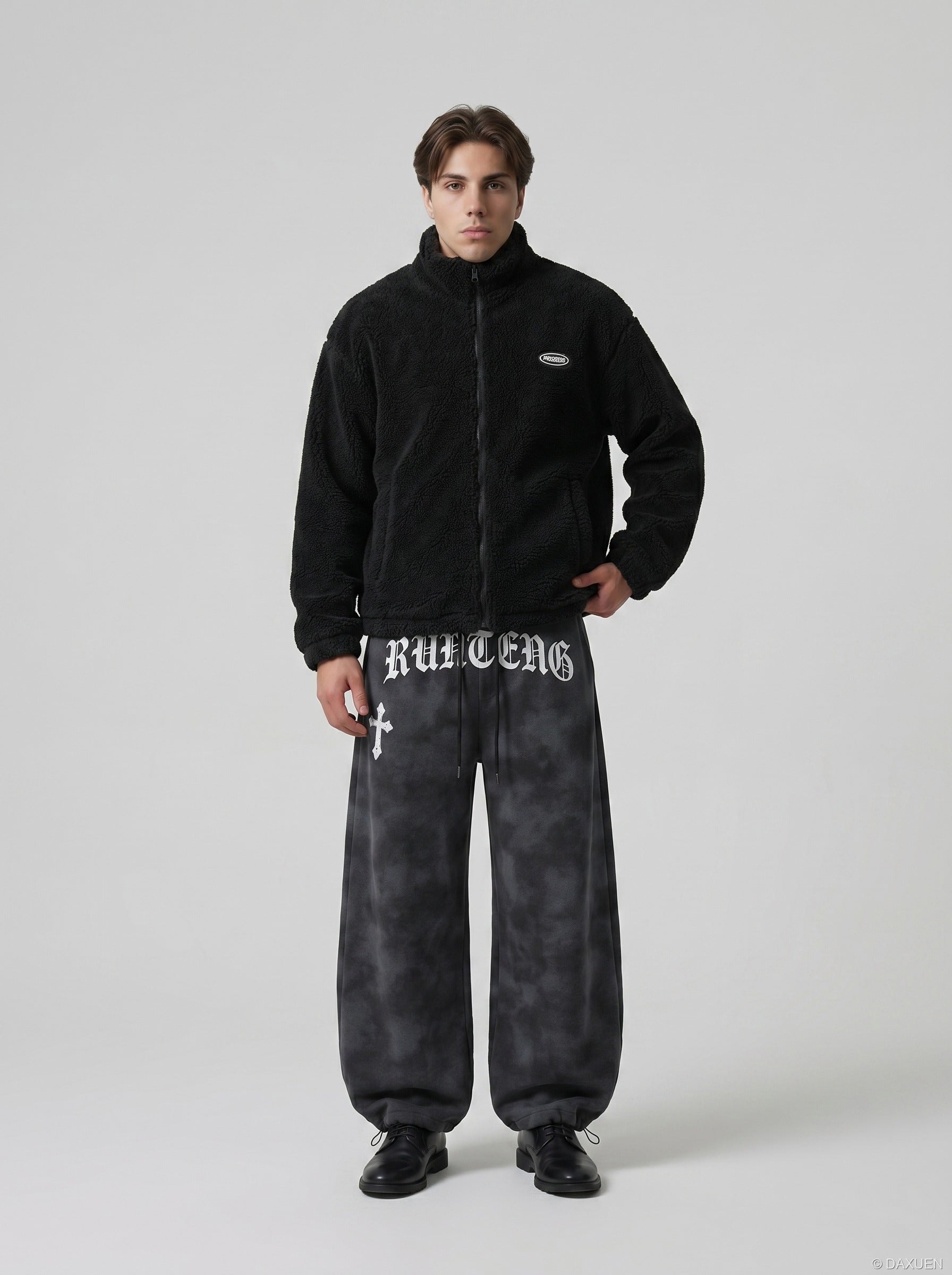 Gothic Tie-Dye Baggy Pants