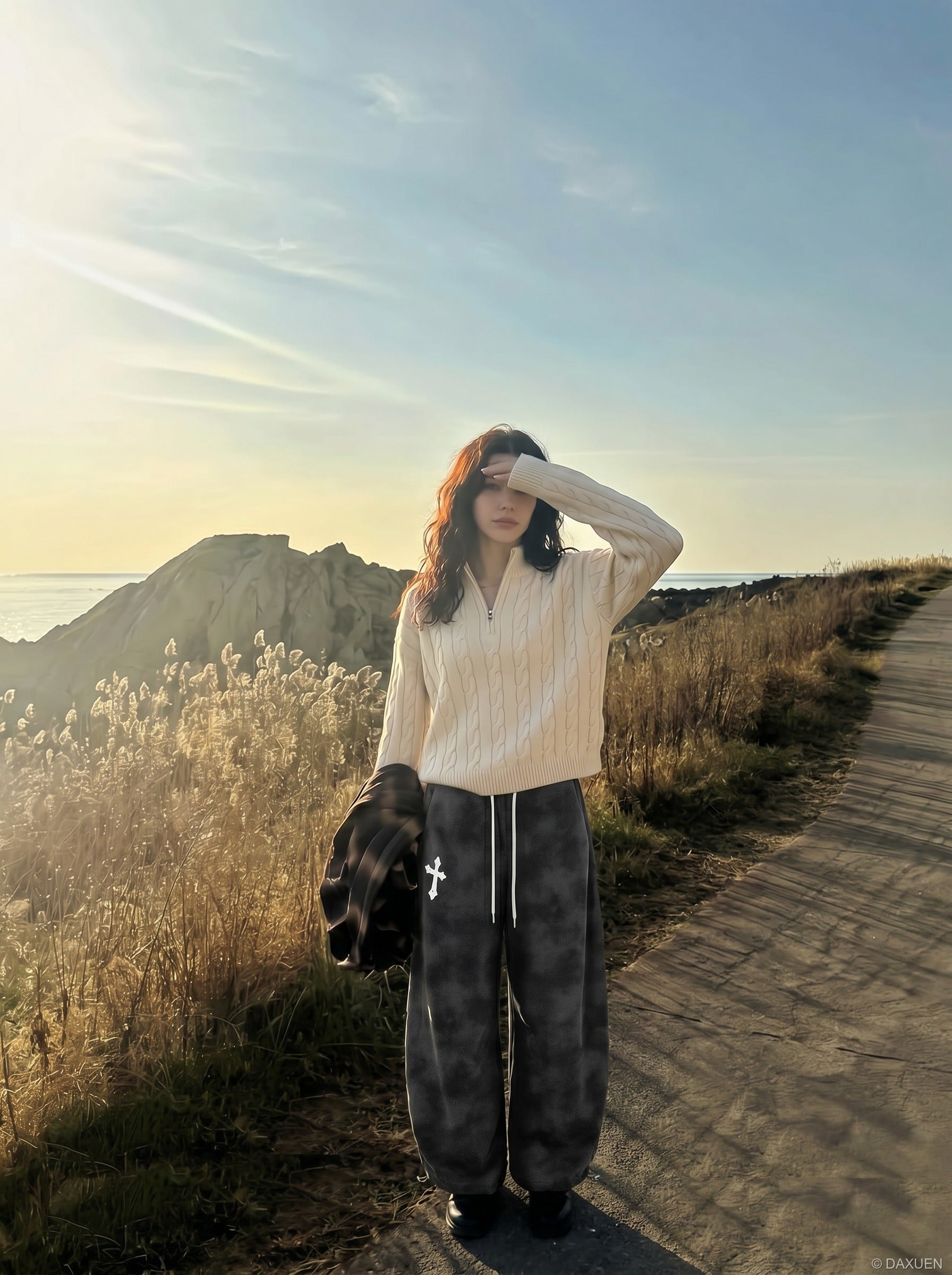 Gothic Tie-Dye Baggy Pants