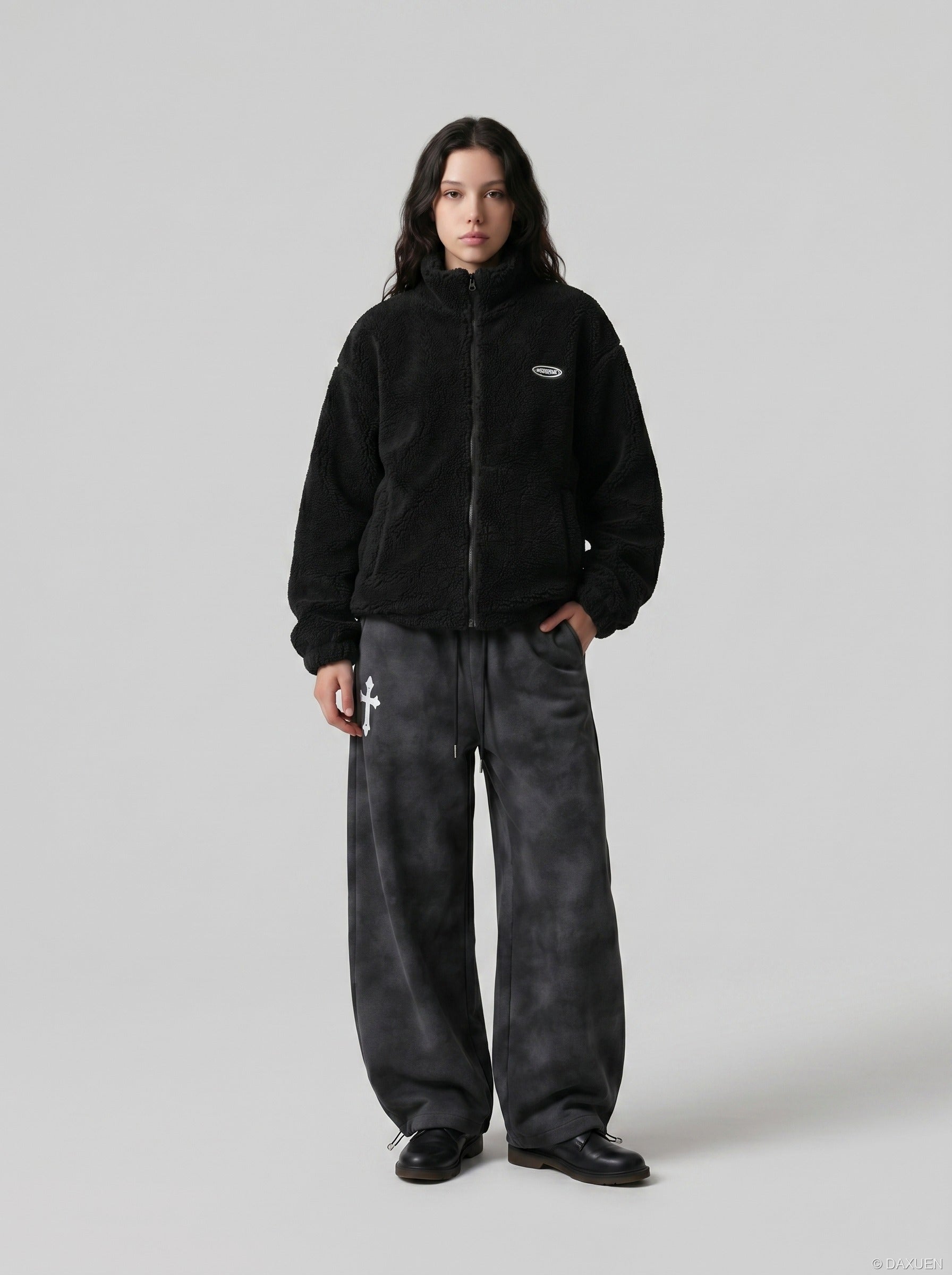 Gothic Tie-Dye Baggy Pants